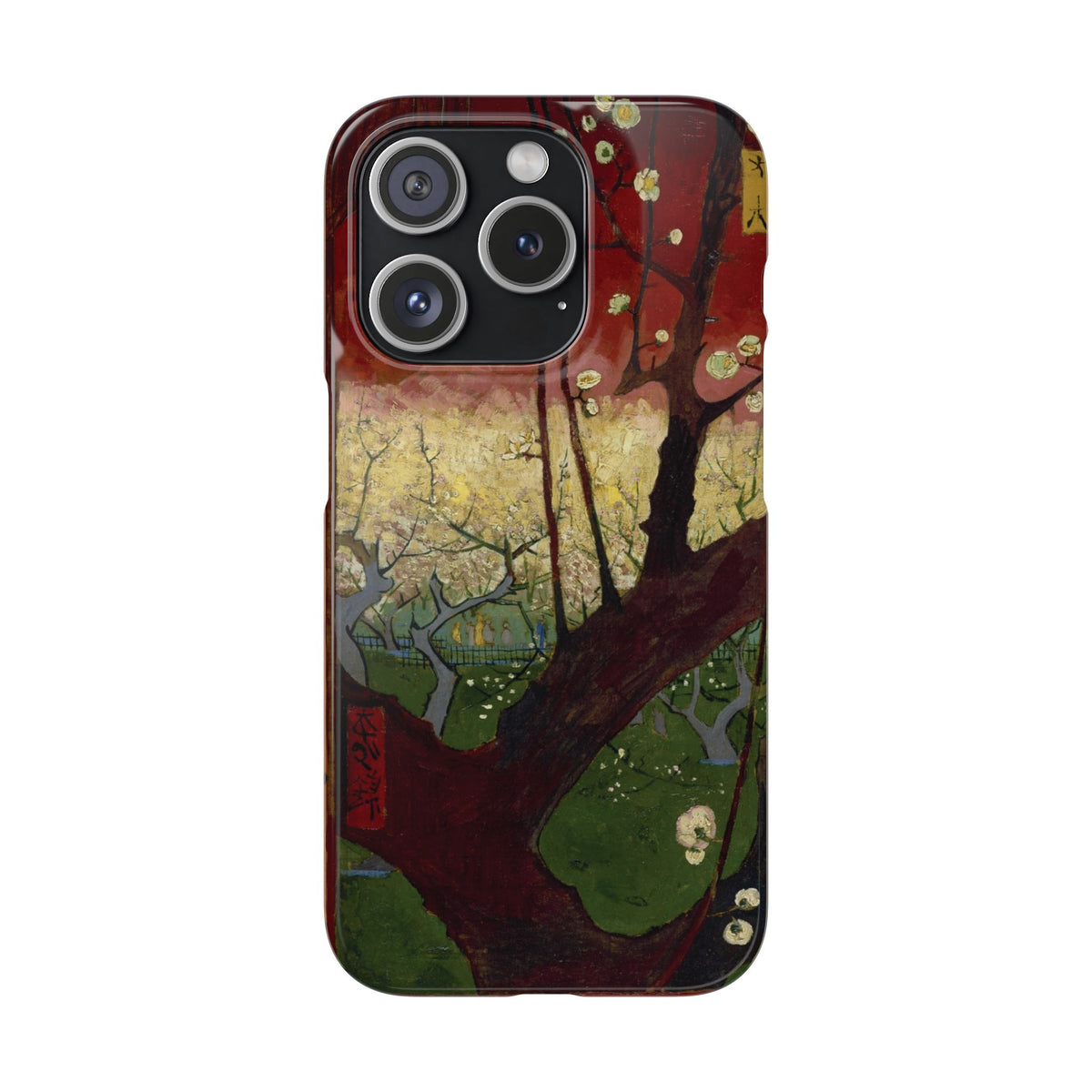 Flowering Plum Tree after Hiroshige by Vincent van Gogh - iPhone Slim Case