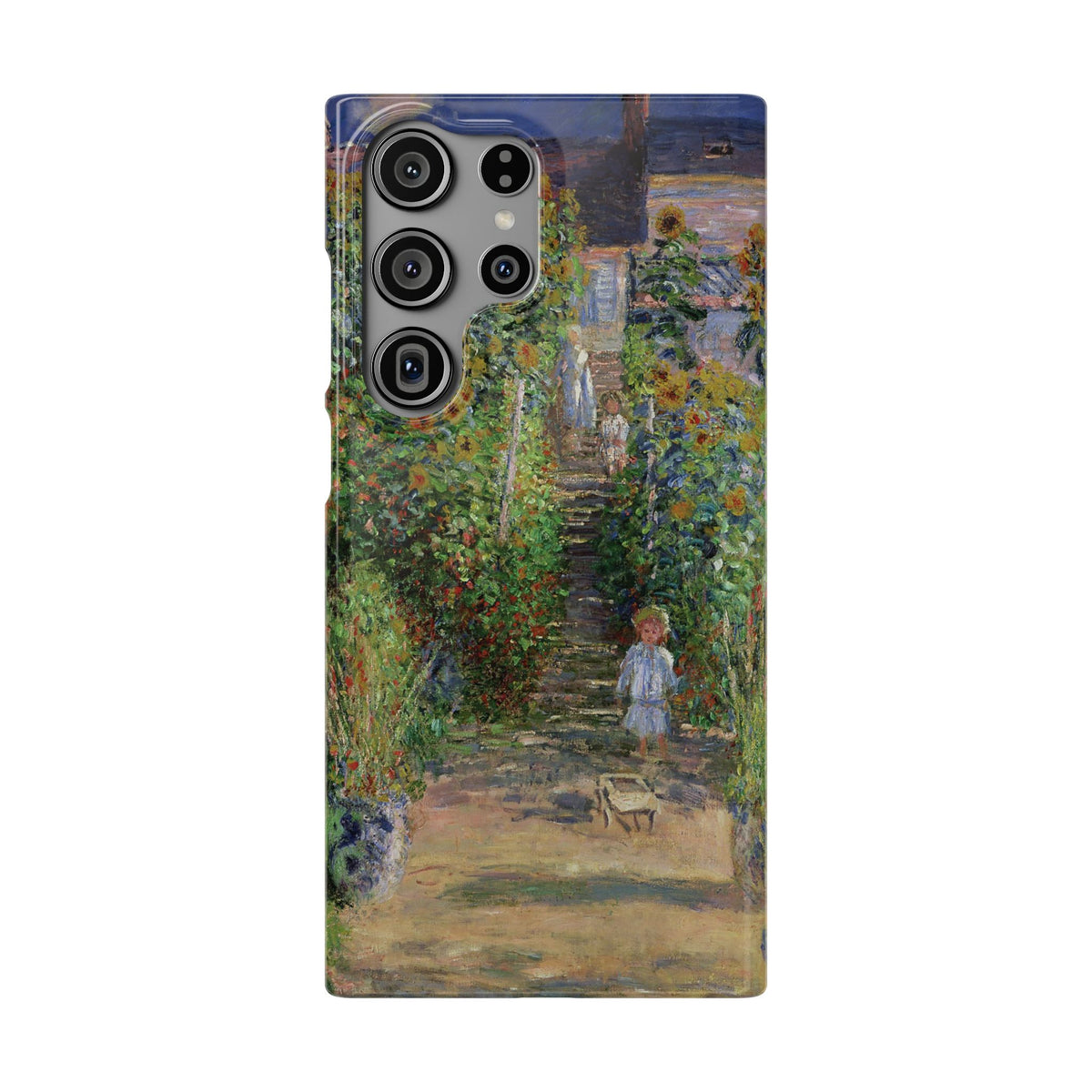 Monets Garden at Vetheuil by Claude Monet - Samsung Slim Case