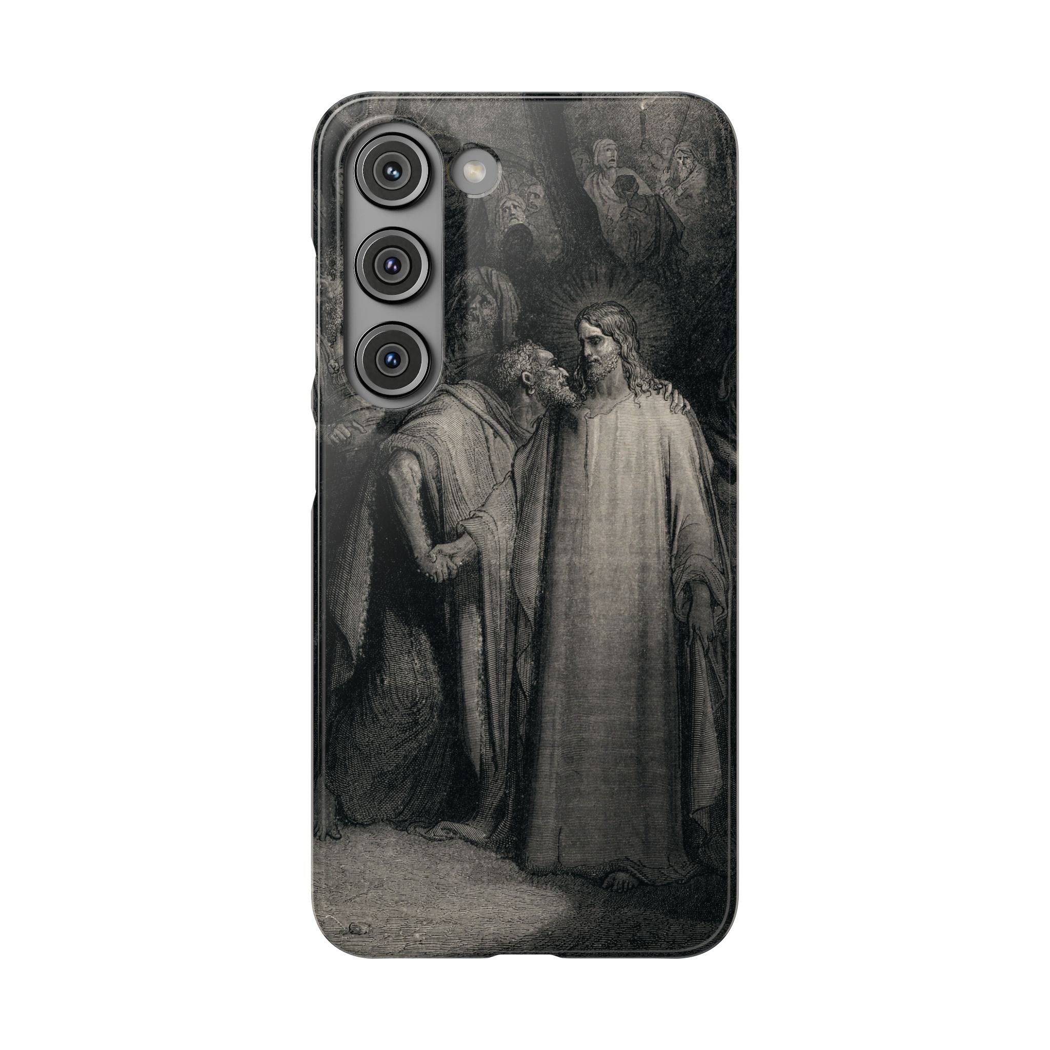 The Holy Bible: Plate CXLI “The Judas Kiss” by Gustave Doré - Samsung Slim Case