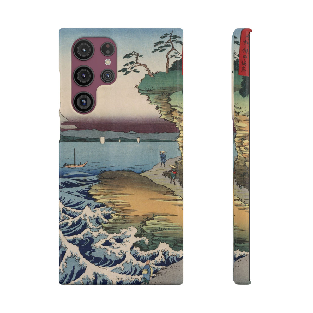 The Hota Coast in Awa Province by Utagawa Hiroshige - Samsung Slim Case