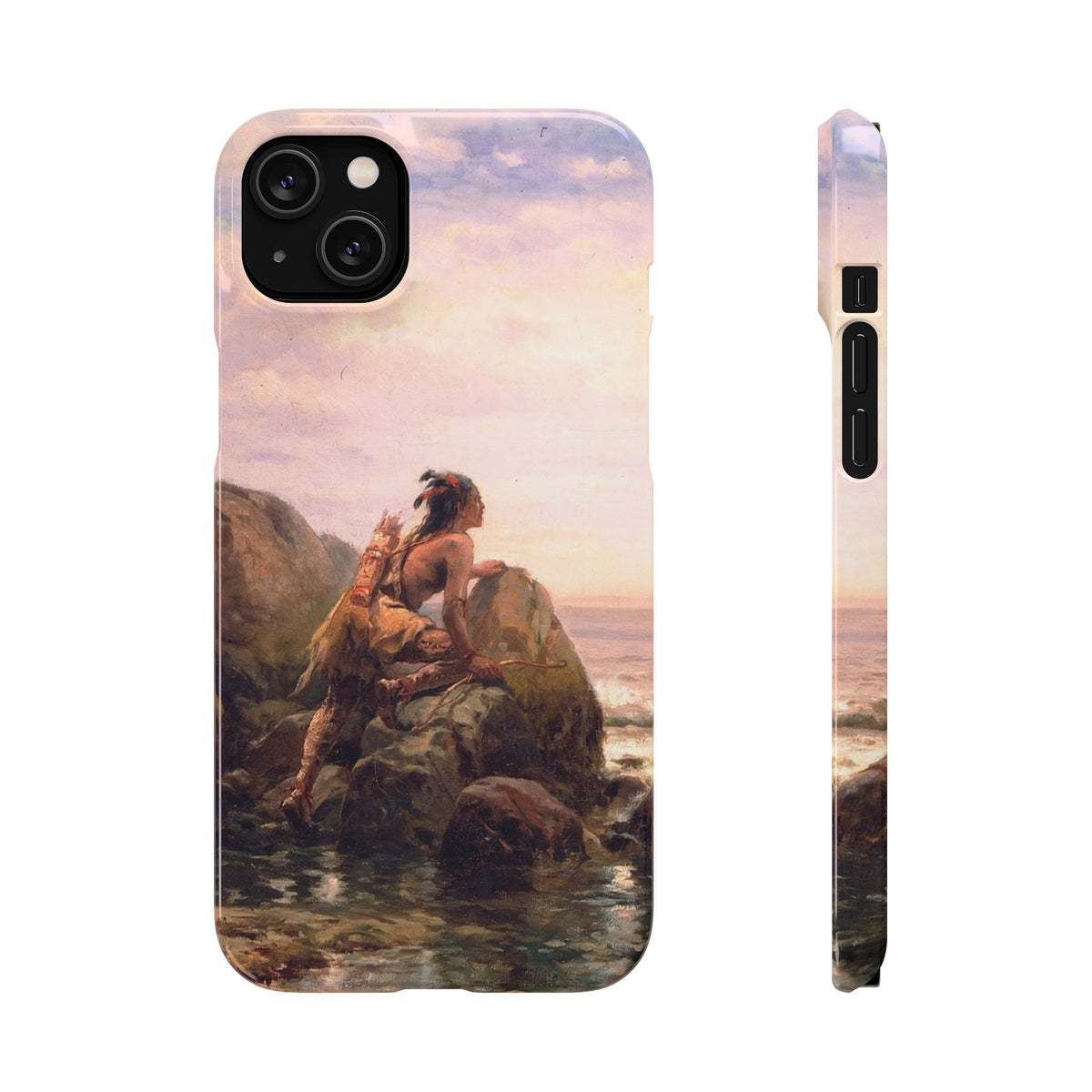 Henrik Hudson entering New York Harbor by Edward Moran - iPhone Slim Case