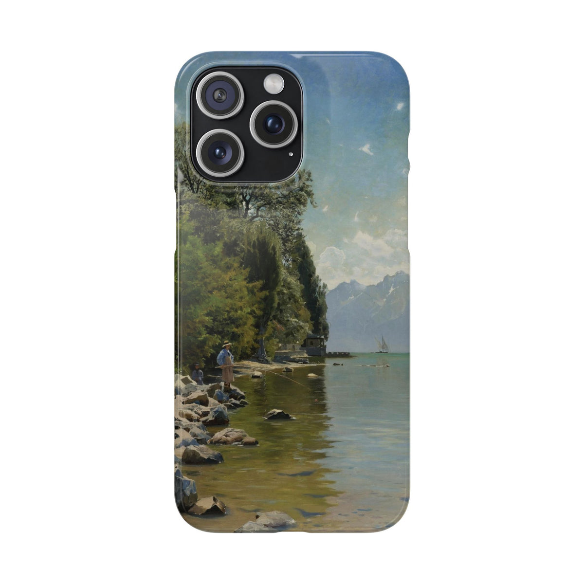 Lac Leman by Peder Mork Monsted - iPhone Slim Case