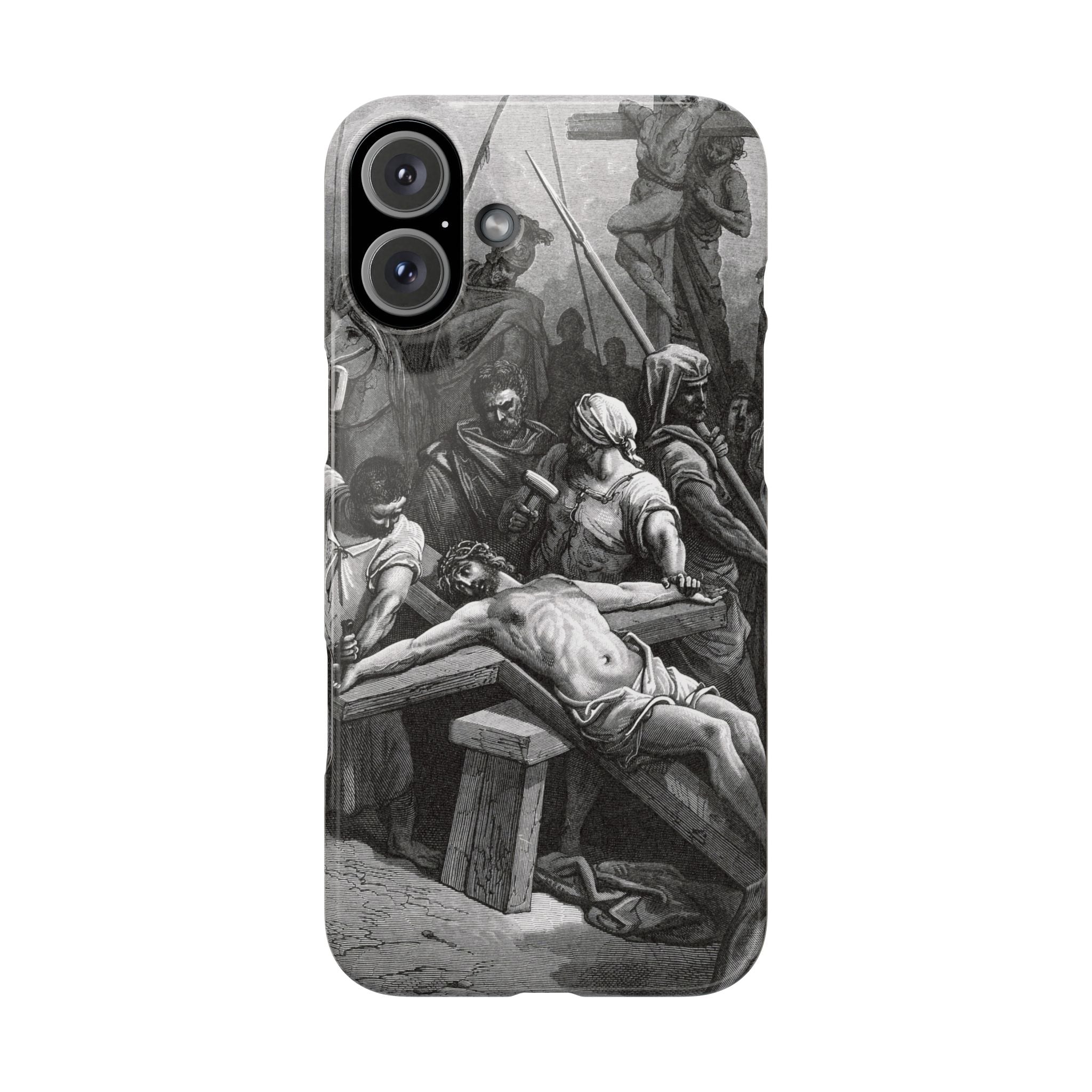 Crucifixion of Jesus by Gustave Doré - iPhone Slim Case