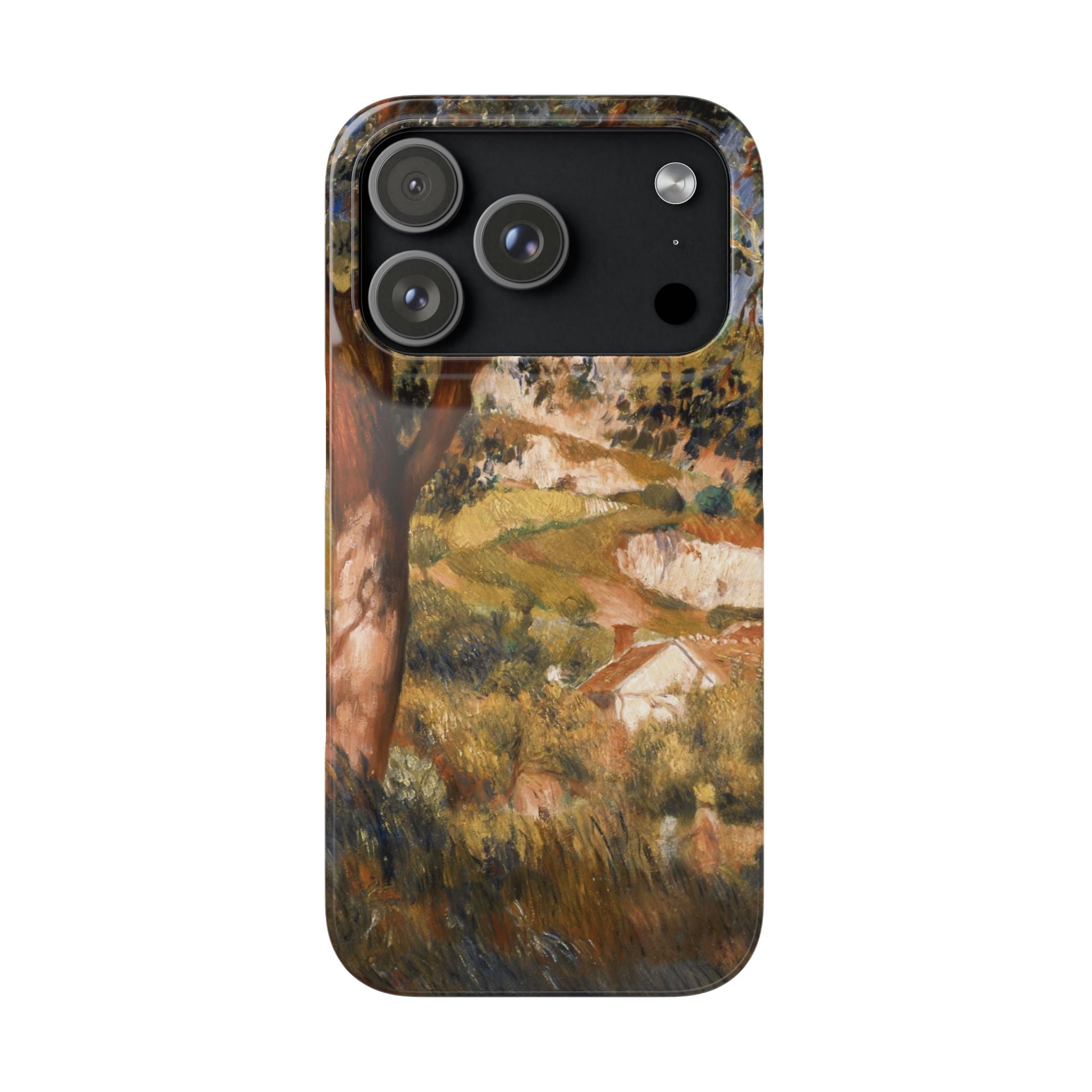 Paysage a La Roche Guyon by Pierre Auguste Renoir - iPhone Slim Case