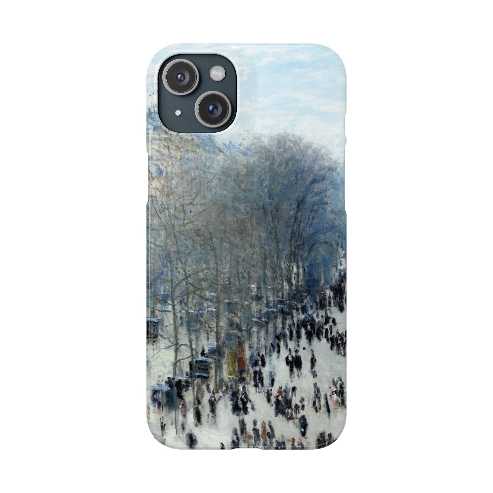 Boulevard des Capucines by Claude Monet - iPhone Slim Case