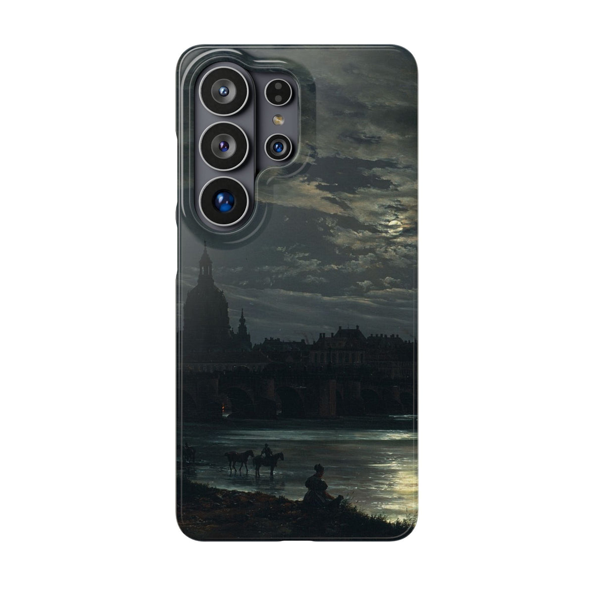 View of Dresden by Moonlight by Johan Dahl - Samsung Slim Case