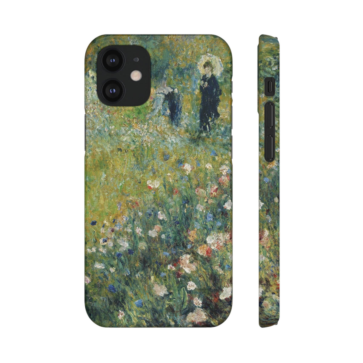 Woman with a Parasol in a Garden by Pierre Auguste Renoir - iPhone Slim Case