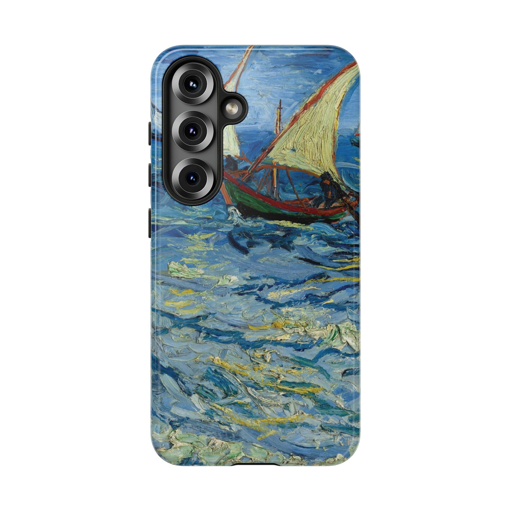 Fishing Boats at Sea by Vincent van Gogh - Samsung Tough Case