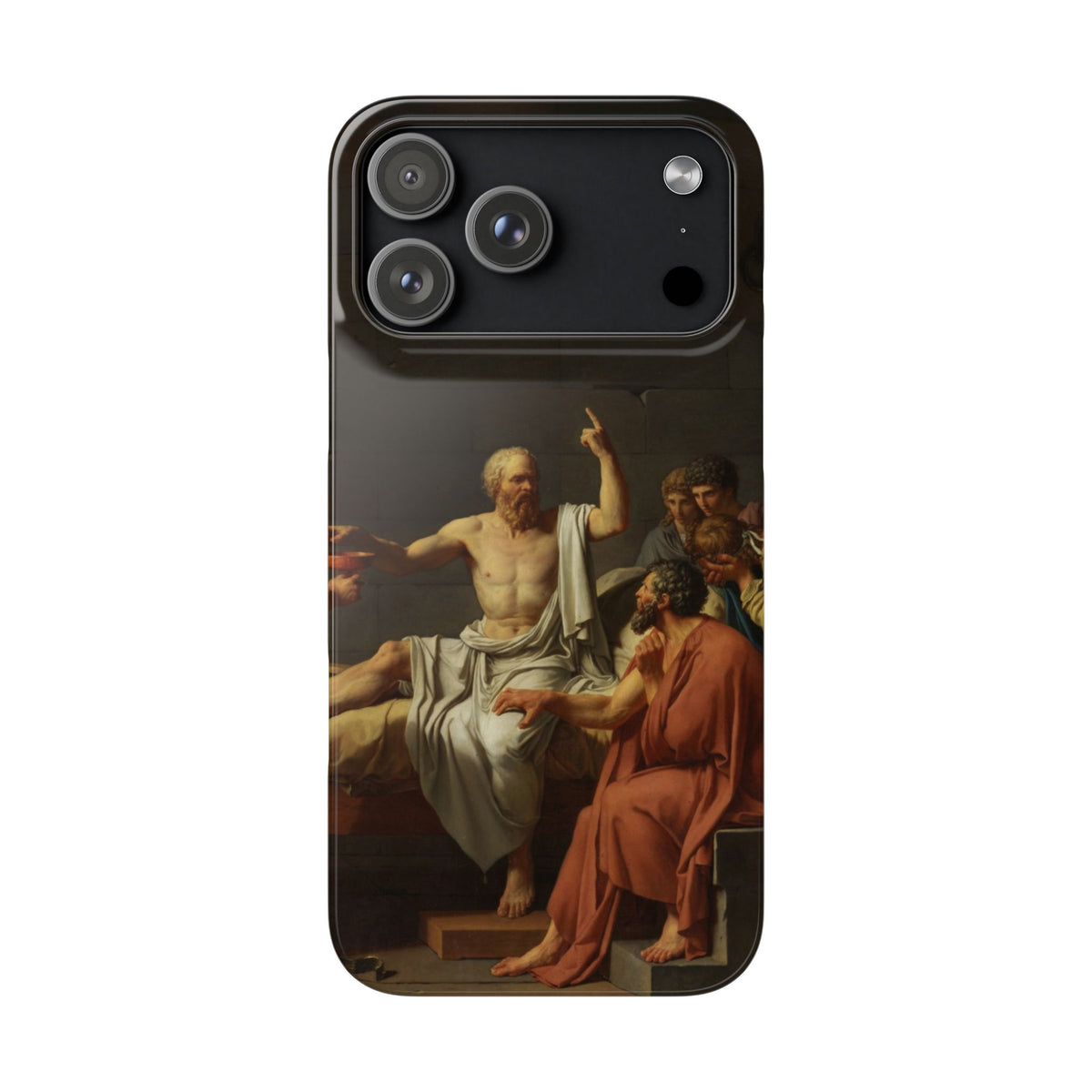 The Death of Socrates by Jacques-Louis David - iPhone Slim Case