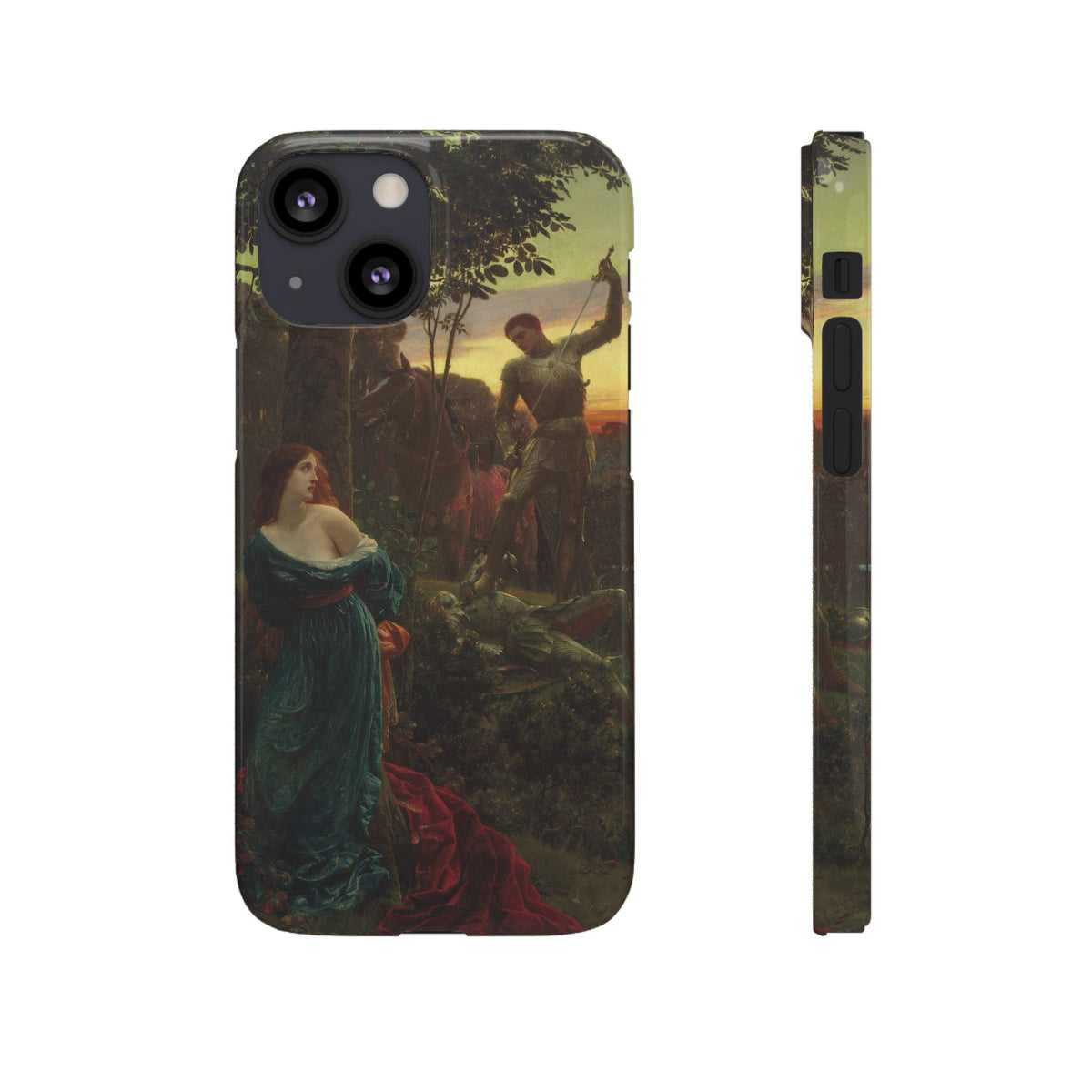 Chivalry by Frank Dicksee - iPhone Slim Case
