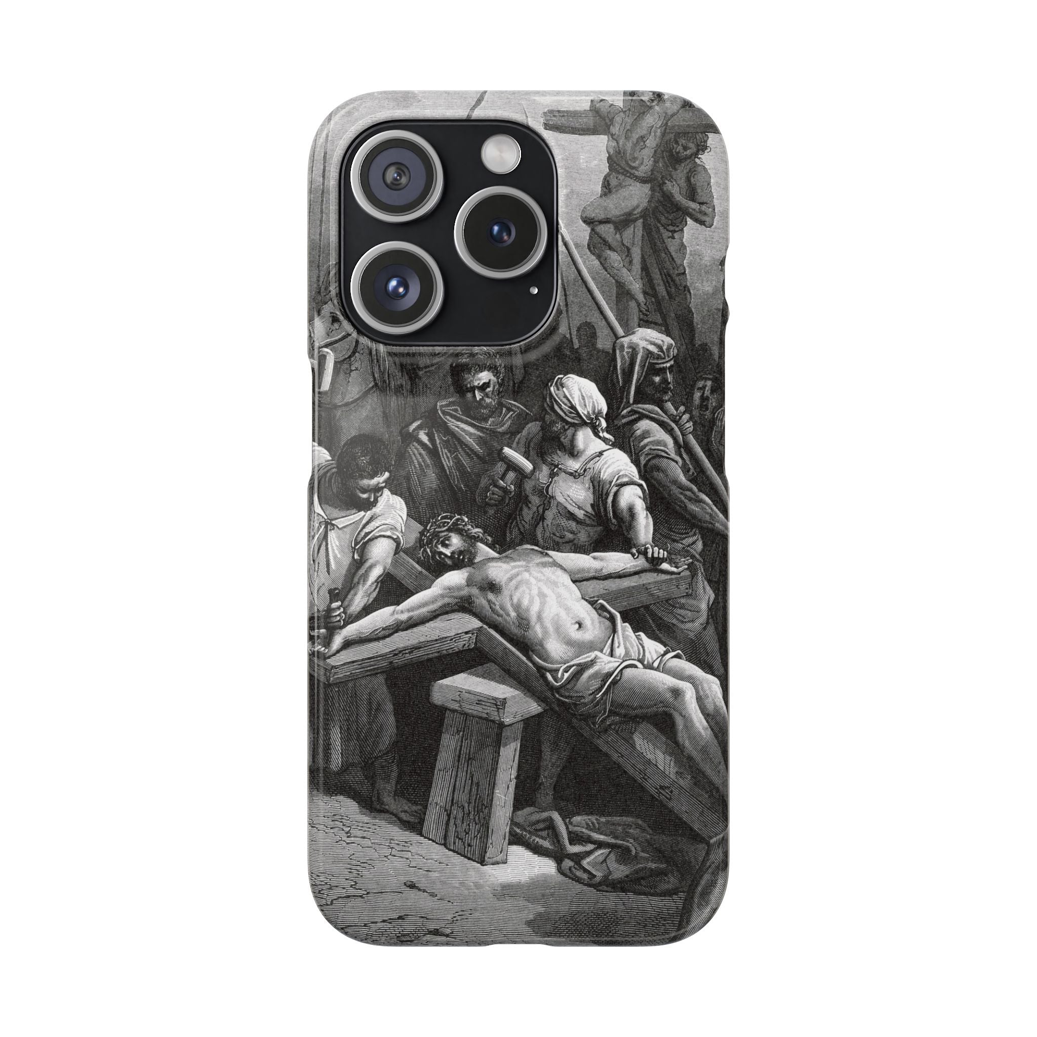 Crucifixion of Jesus by Gustave Doré - iPhone Slim Case