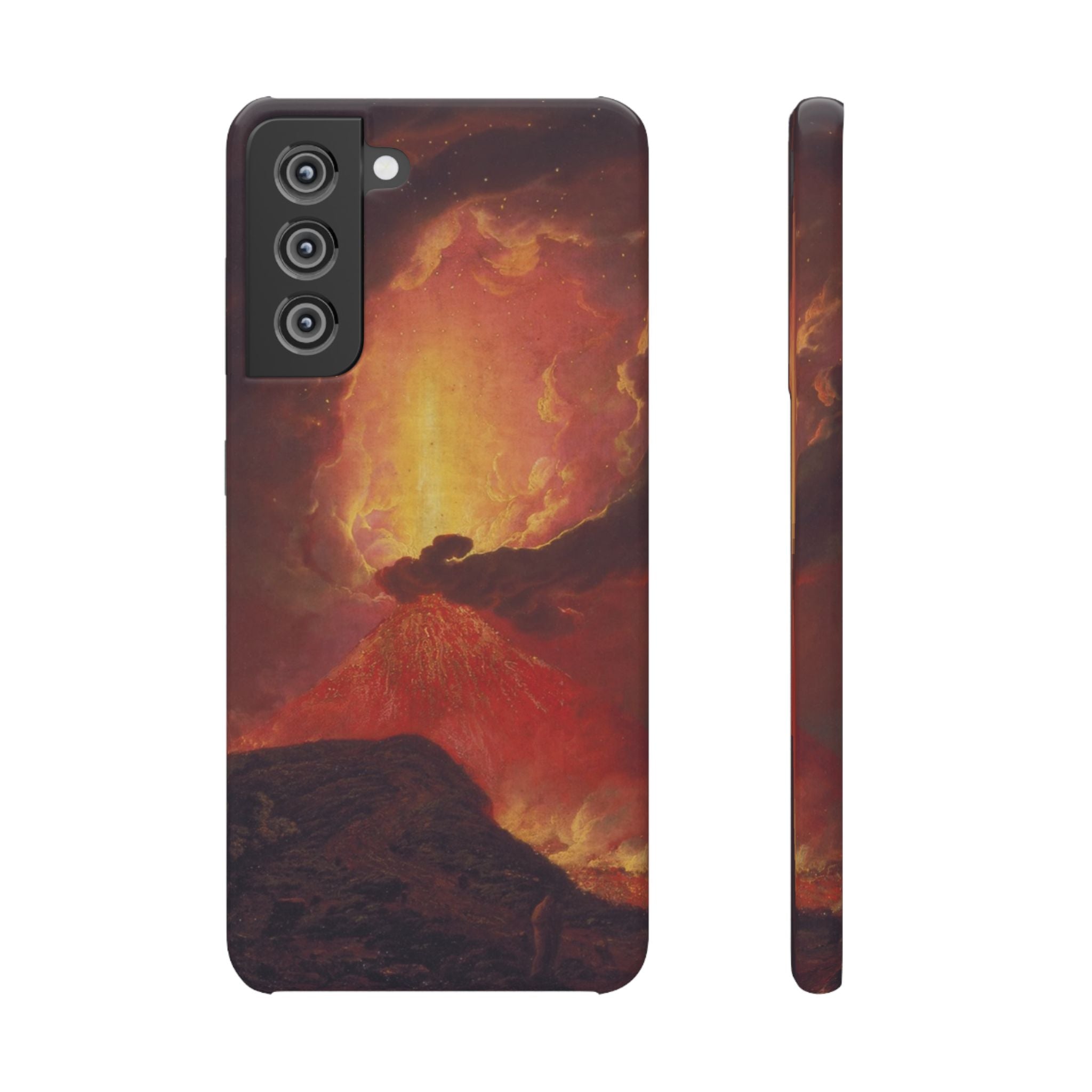 Vesuvius in Eruption by Joseph Wright of Derby - Samsung Slim Case