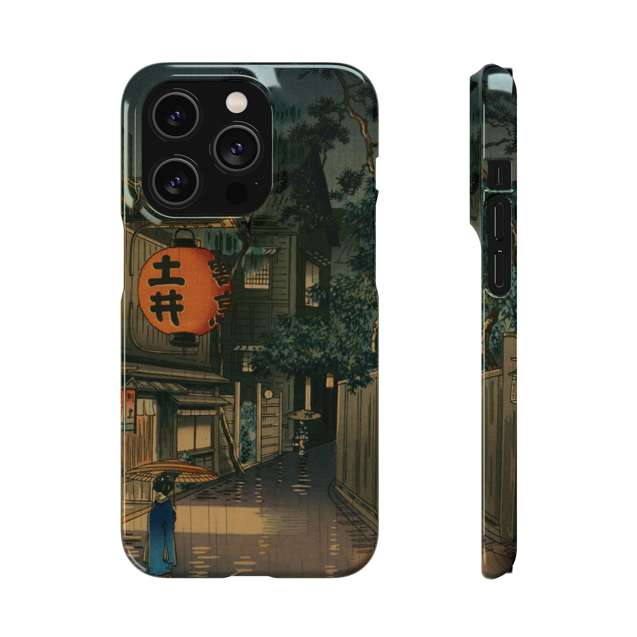 Evening at Ushigome by Tsuchiya Koitsu - iPhone Slim Case