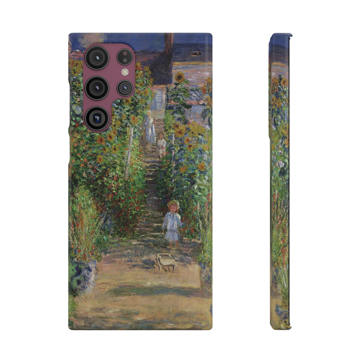 Monets Garden at Vetheuil by Claude Monet - Samsung Slim Case