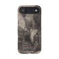 La Rue de la Vieille Lanterne (The Suicide of Gérard de Nerval) by Gustave Doré - iPhone Slim Case