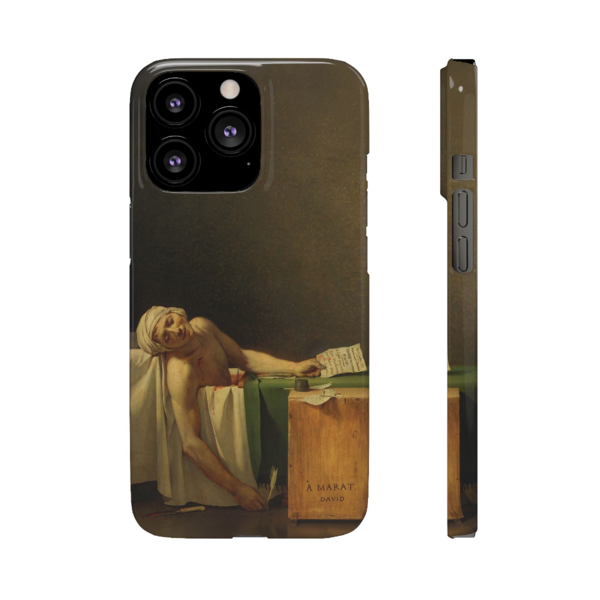 The Death of Marat by Jacques-Louis David - iPhone Slim Case
