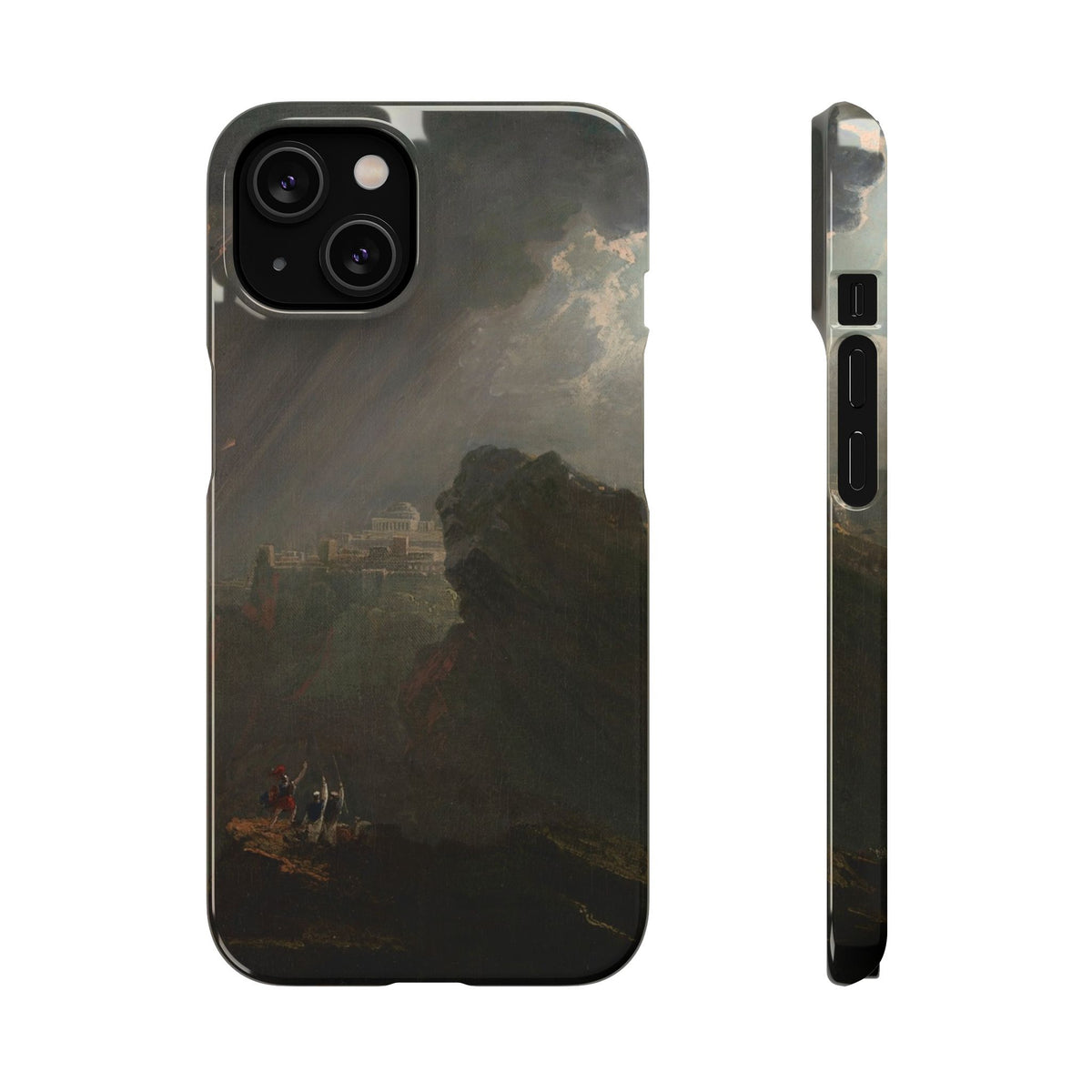 Joshua Commanding the Sun to Stand Still by John Martin - iPhone Slim Case