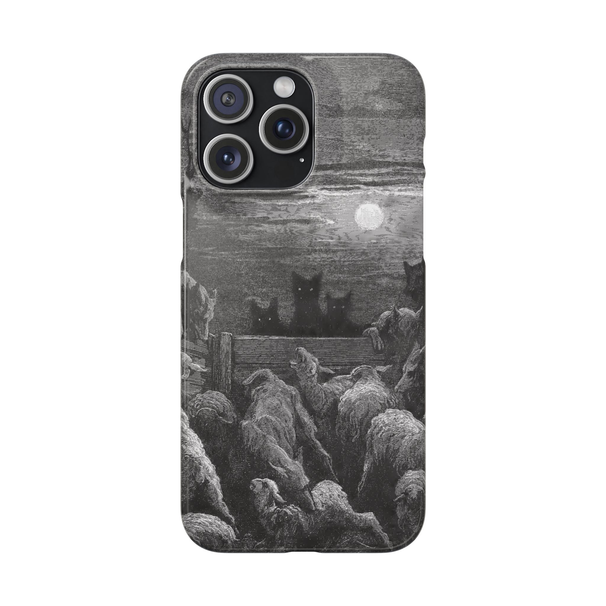 The Wolves and The Sheep by Gustave Dore - iPhone Slim Case