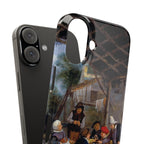 Peasants Drinking by Adriaen van Ostade - iPhone Slim Case