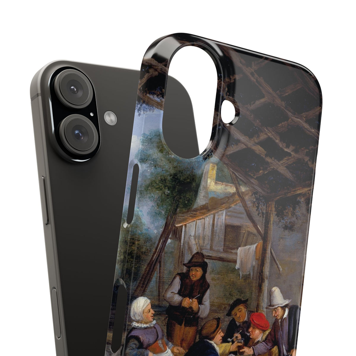 Peasants Drinking by Adriaen van Ostade - iPhone Slim Case
