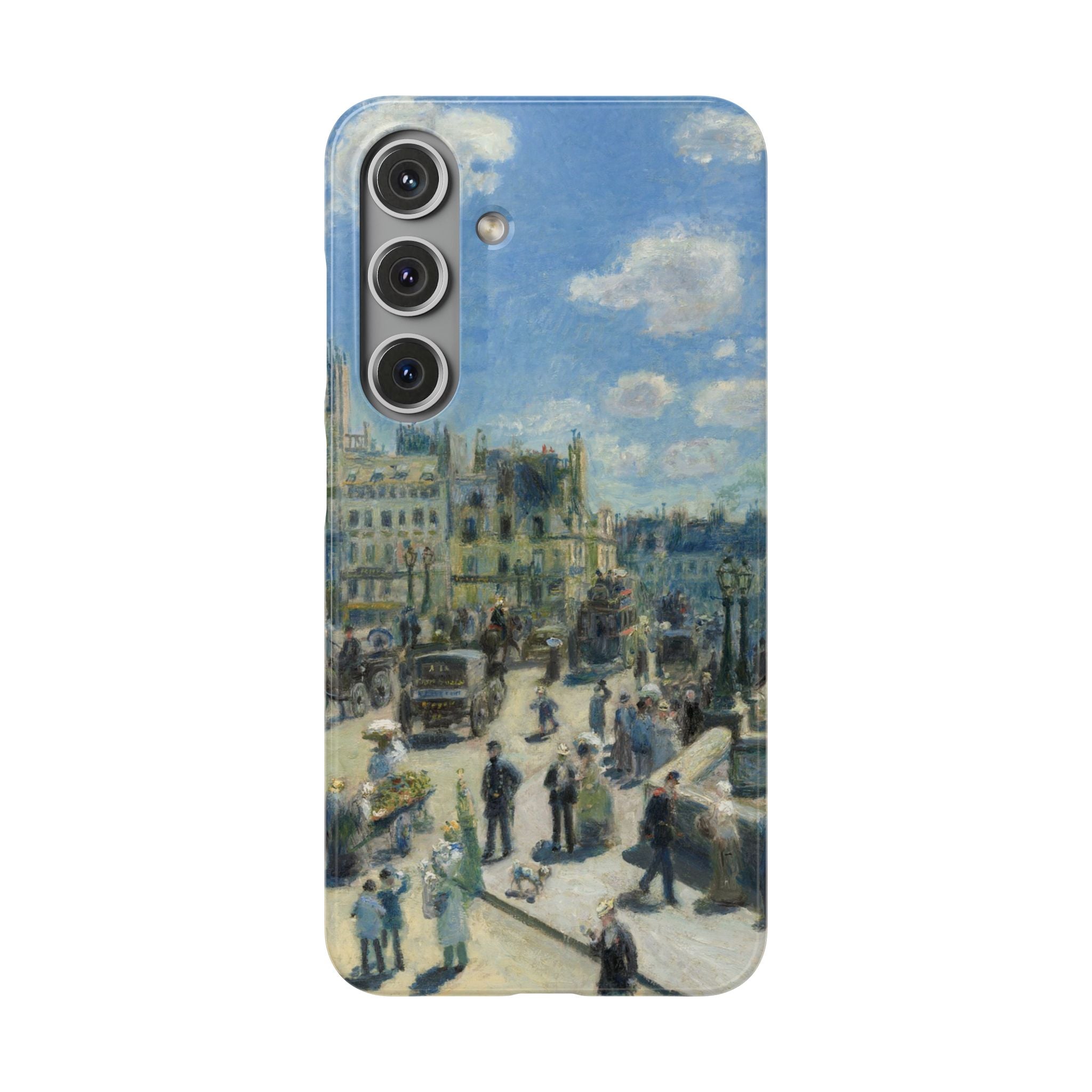 Pont Neuf Paris by Pierre Auguste Renoir - Samsung Slim Case