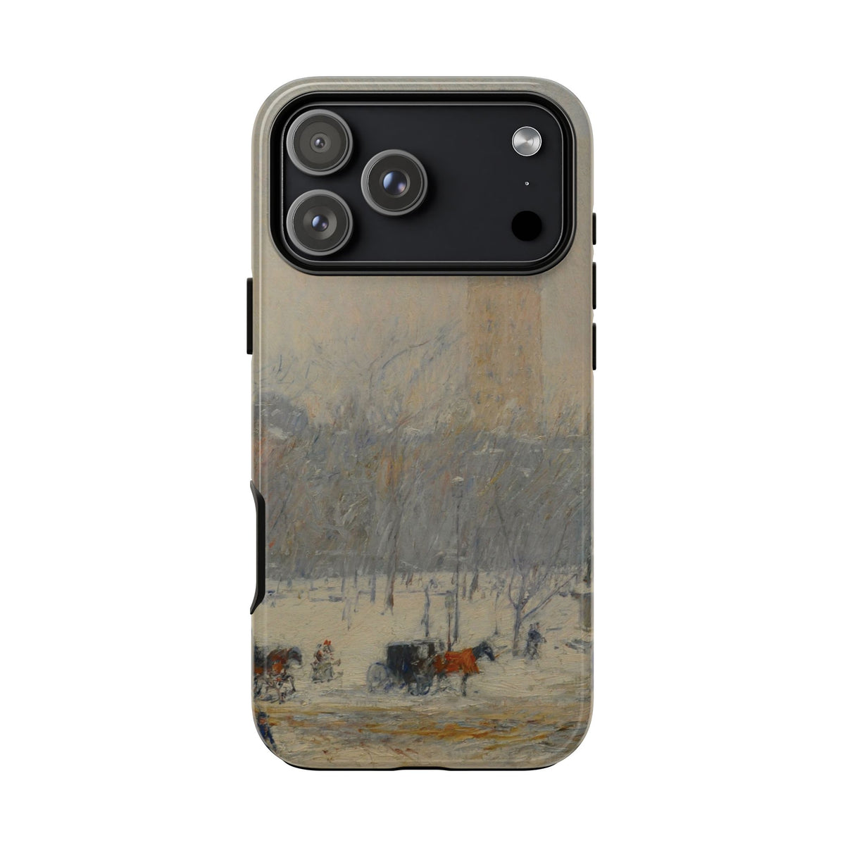 Snowstorm, Madison Square by Childe Hassam - iPhone Tough Case