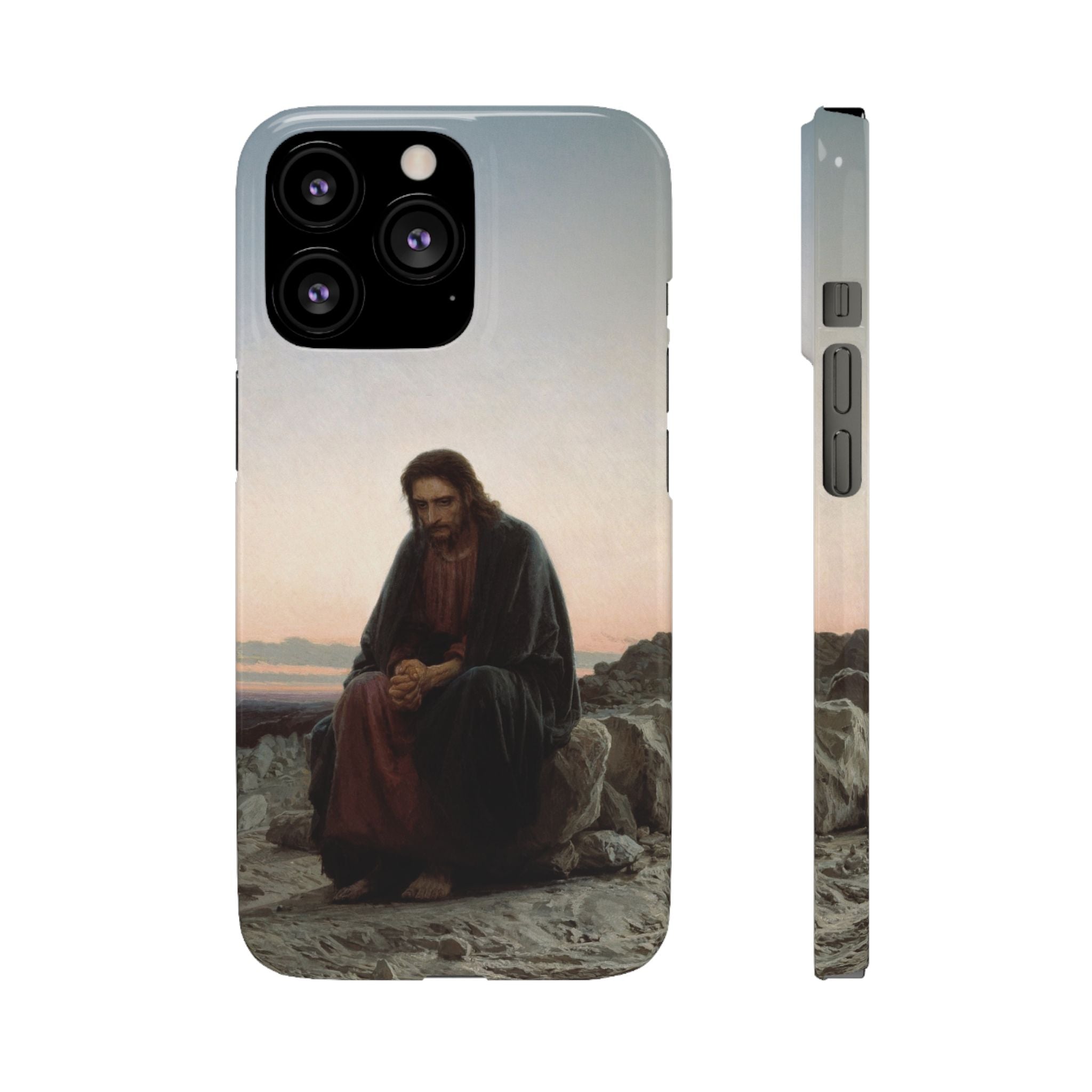 Christ in the Desert by Ivan Kramskoy - iPhone Slim Case