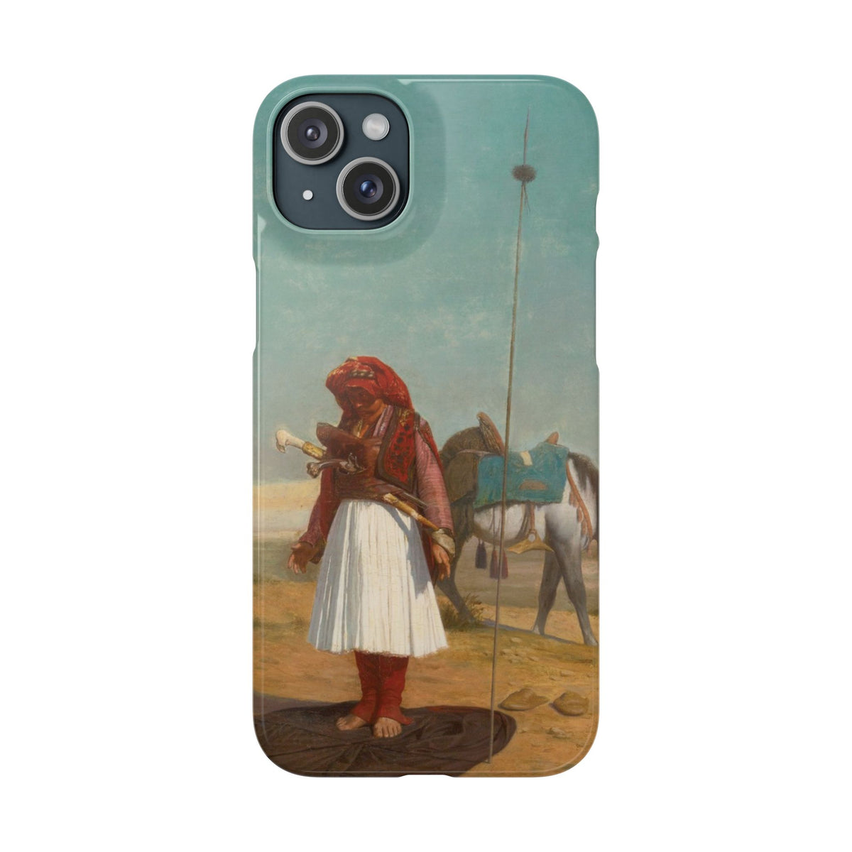 Prayer in the Desert by Jean-Leon Gerome - iPhone Slim Case