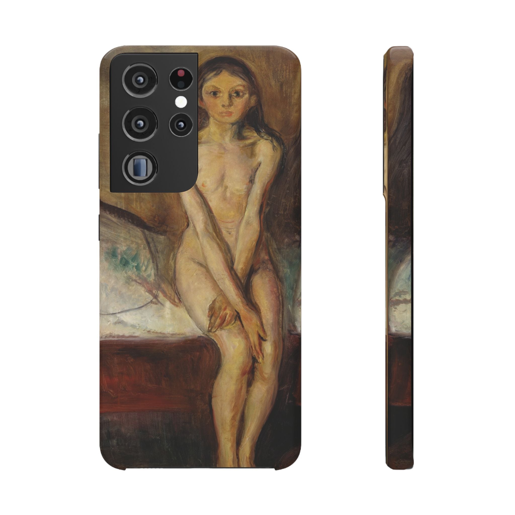 Puberty by Edvard Munch - Samsung Slim Case