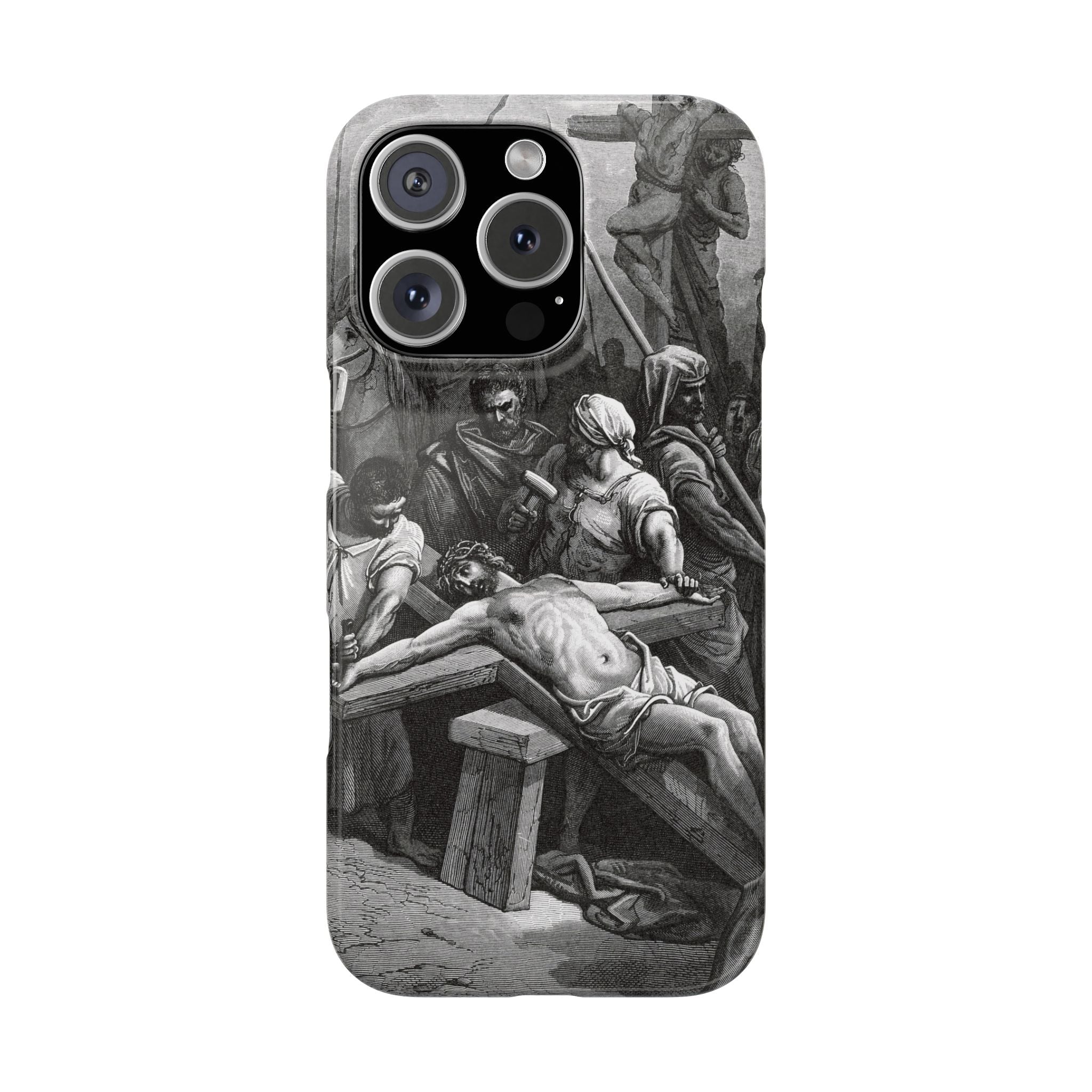 Crucifixion of Jesus by Gustave Doré - iPhone Slim Case