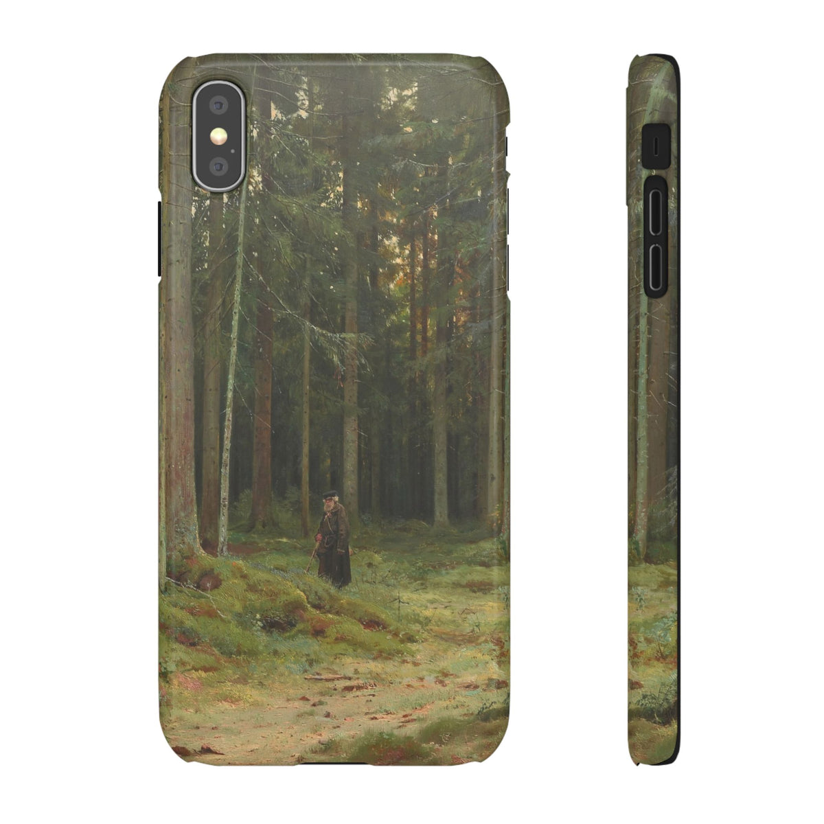 In the Forest of Countess Mordvinova Petergof by Ivan Ivanovich Shishkin - iPhone Slim Case