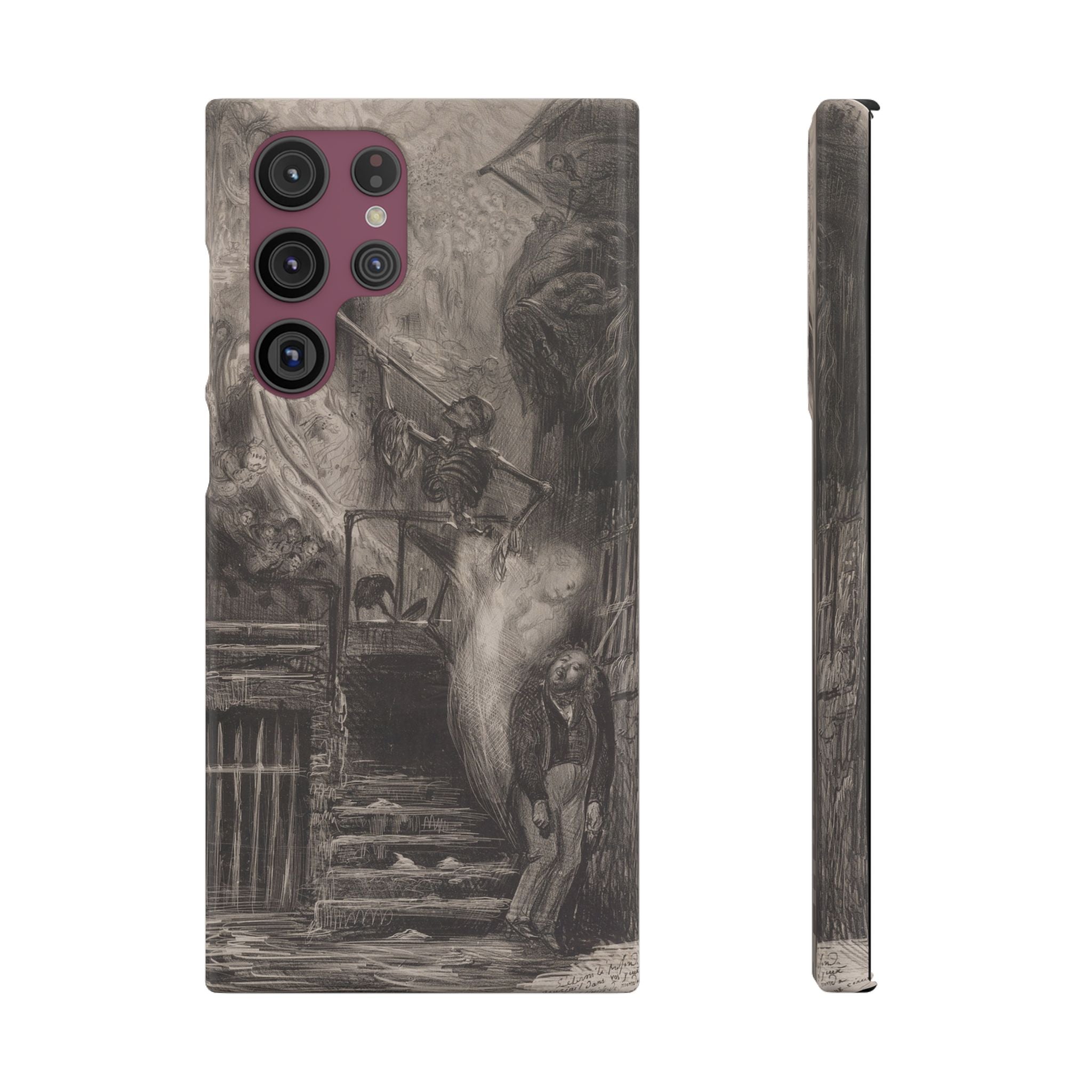 La Rue de la Vieille Lanterne (The Suicide of Gérard de Nerval) by Gustave Doré - Samsung Slim Case
