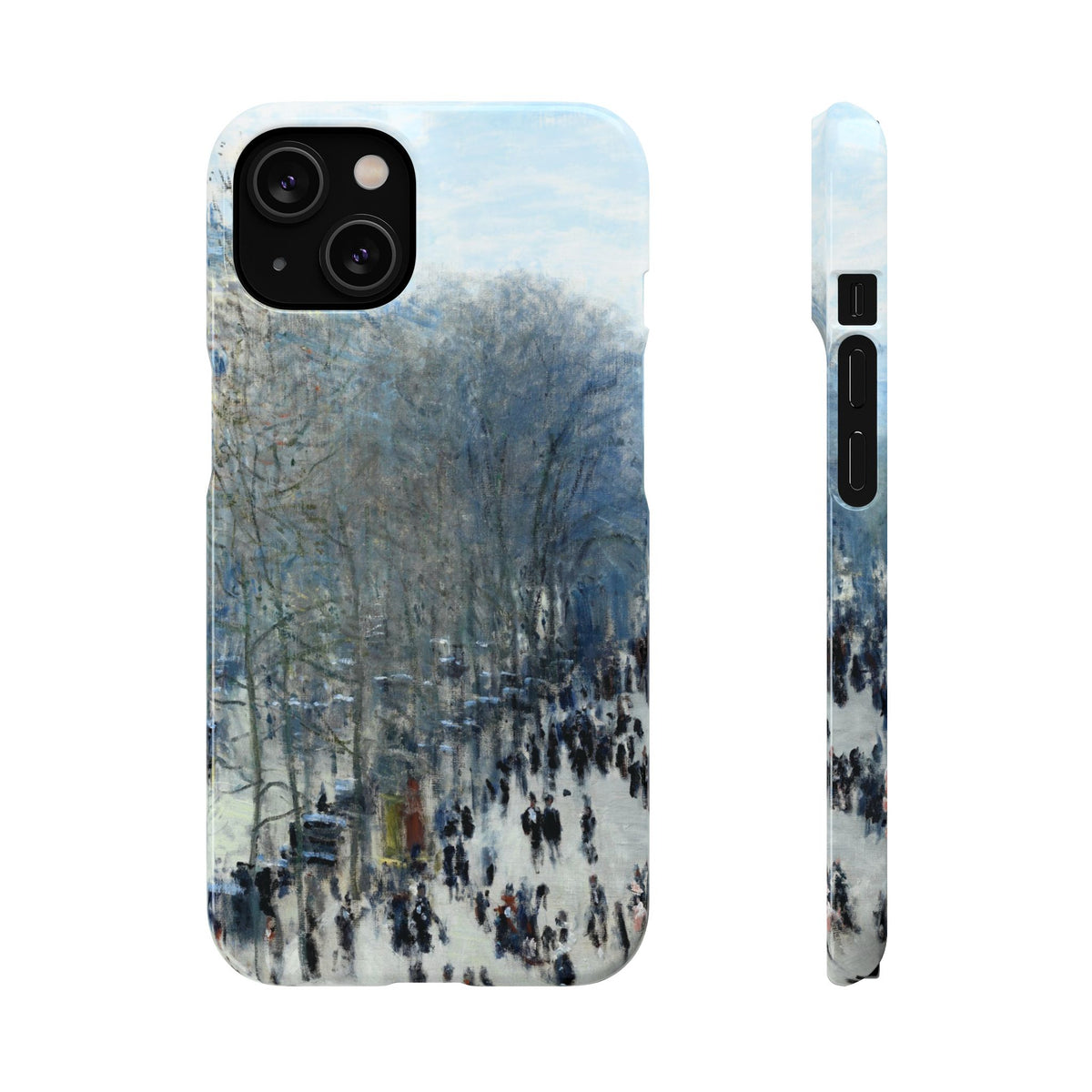 Boulevard des Capucines by Claude Monet - iPhone Slim Case