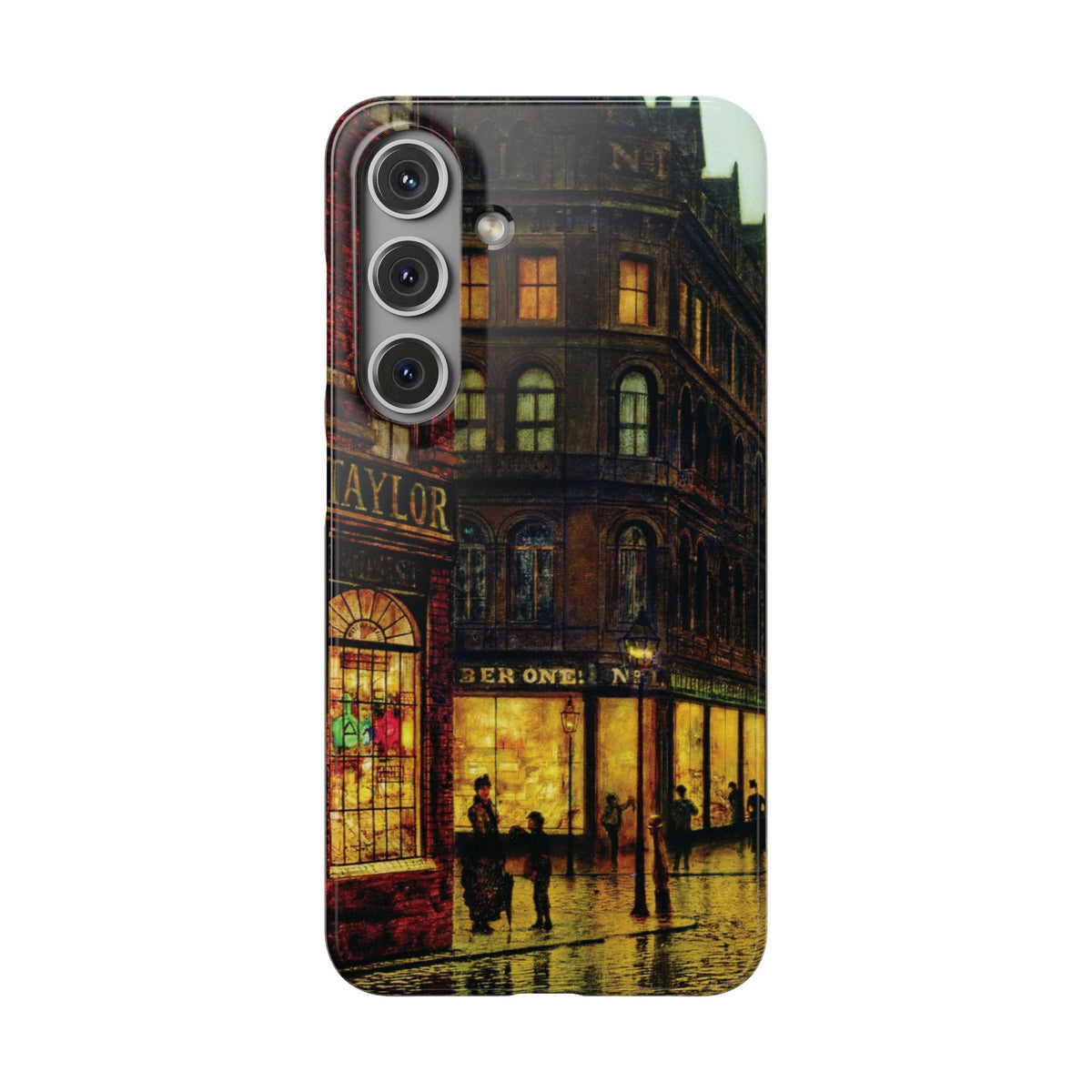 Boar Lane Leeds by John Atkinson Grimshaw - Samsung Slim Case