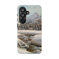 Winter landscape in Switzerland near Engadin by Peder Mork Monsted - Samsung Tough Case