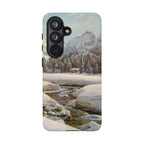 Winter landscape in Switzerland near Engadin by Peder Mork Monsted - Samsung Tough Case