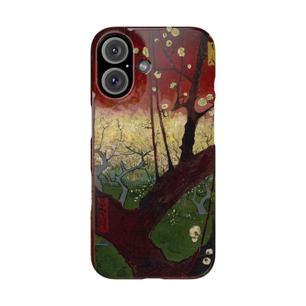 Flowering Plum Tree after Hiroshige by Vincent van Gogh - iPhone Slim Case