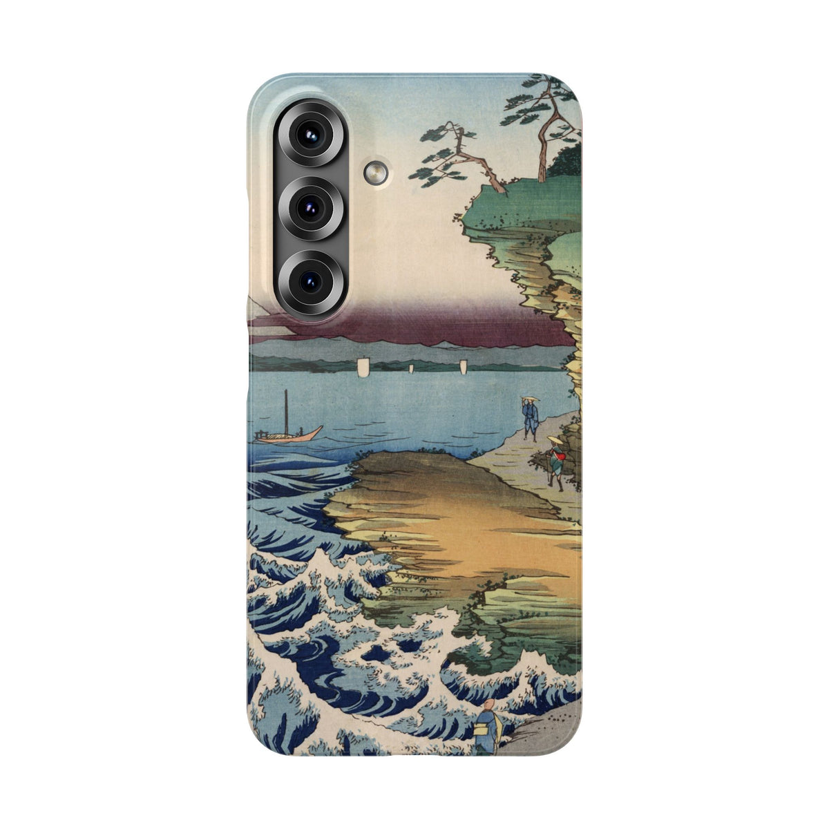 The Hota Coast in Awa Province by Utagawa Hiroshige - Samsung Slim Case