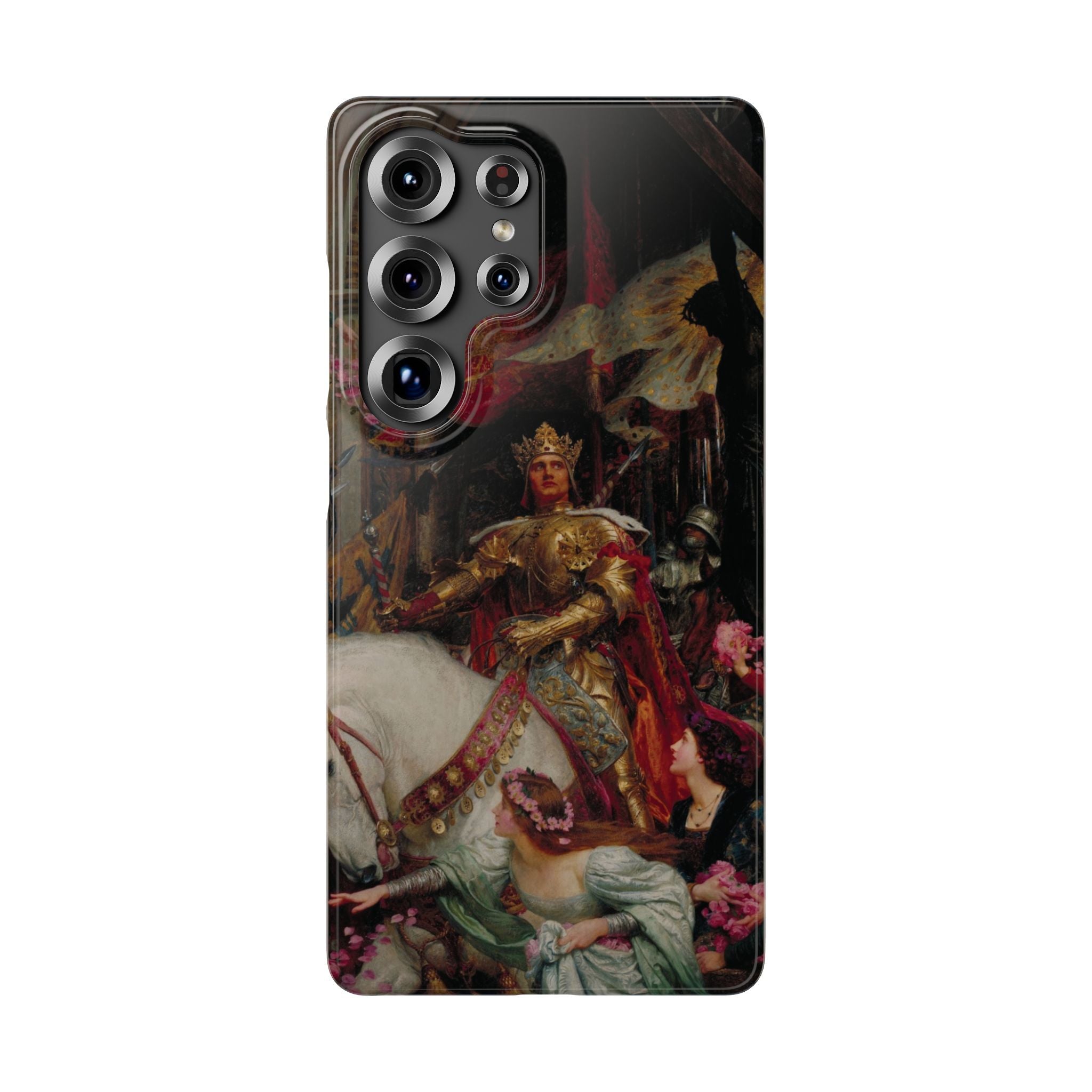The Two Crowns by Frank Dicksee - Samsung Slim Case