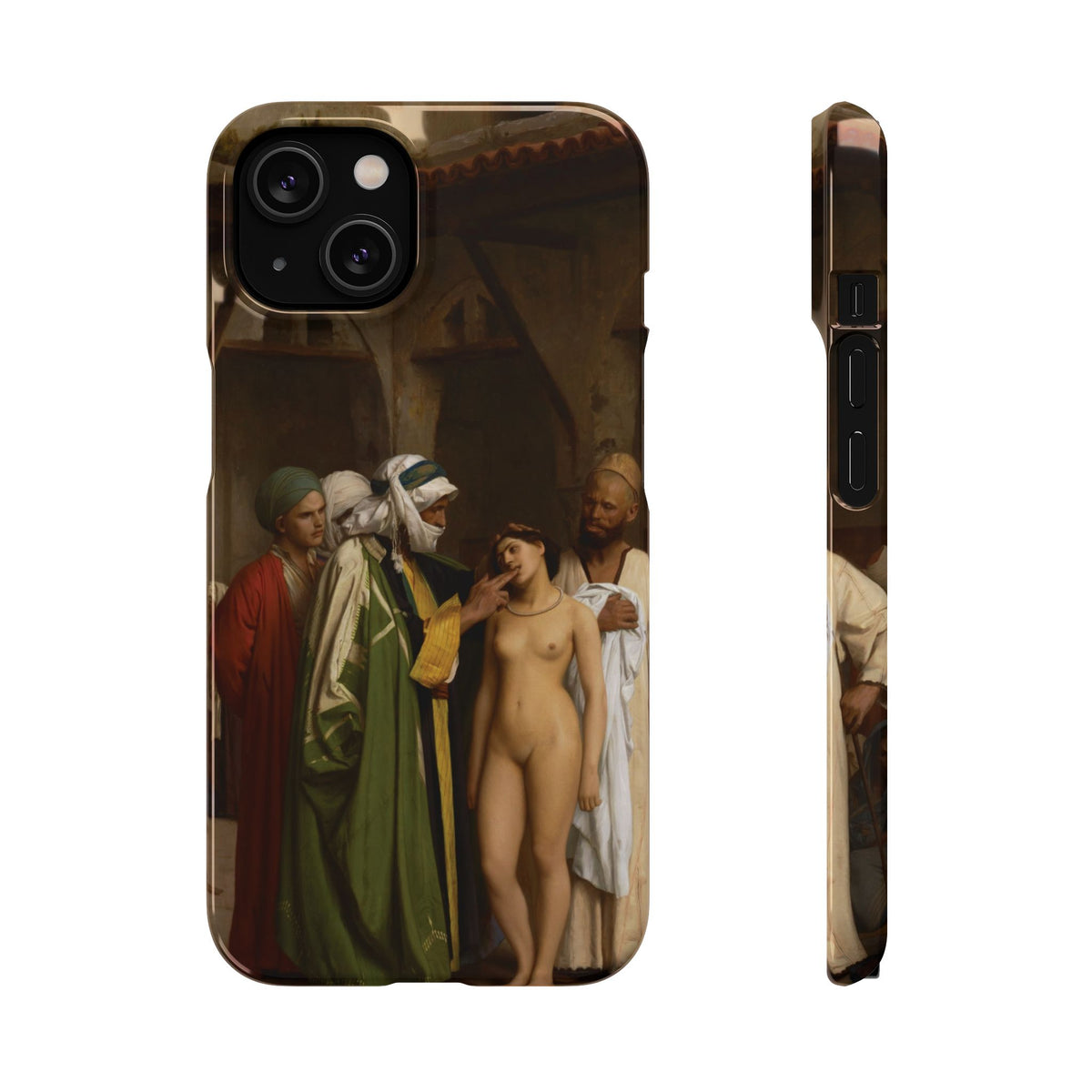 Le Marche d'esclaves by Jean-Leon Gerome - iPhone Slim Case