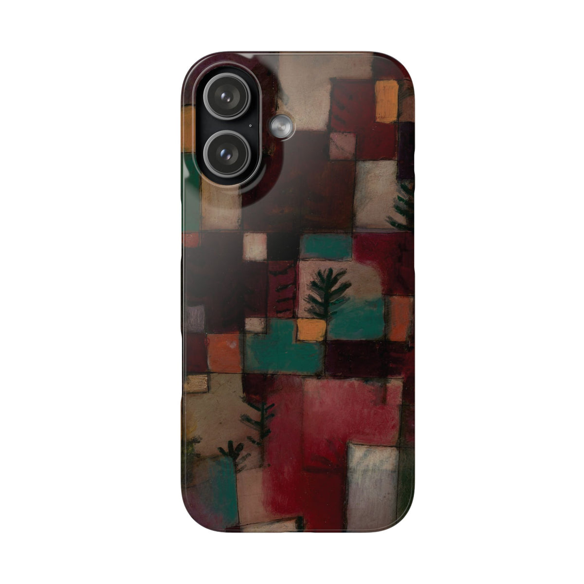 Redgreen and Violet-Yellow Rhythms by Paul Klee - iPhone Slim Case