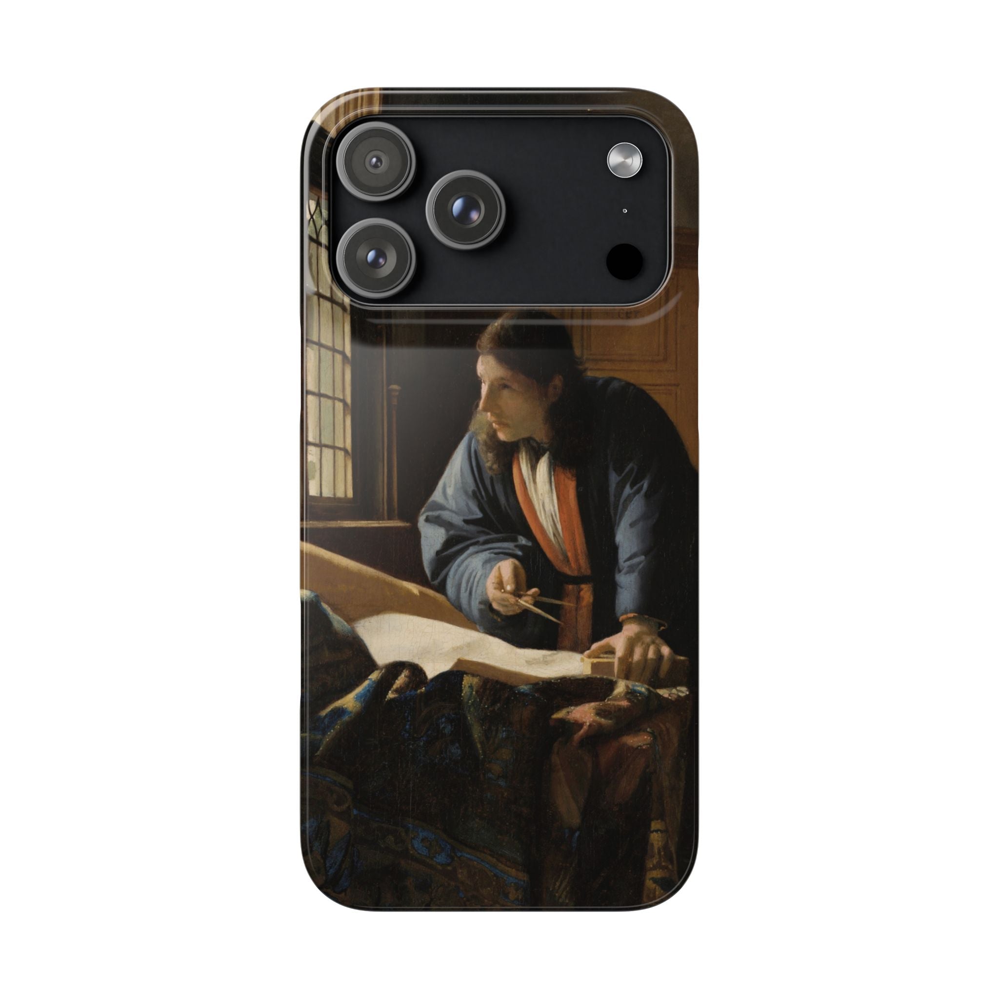 The Geographer by Johannes Vermeer - iPhone Slim Case