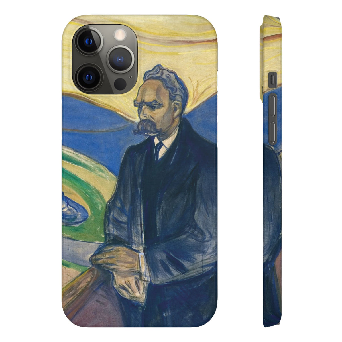 Portrait of Friedrich Nietzsche by Edvard Munch - iPhone Slim Case