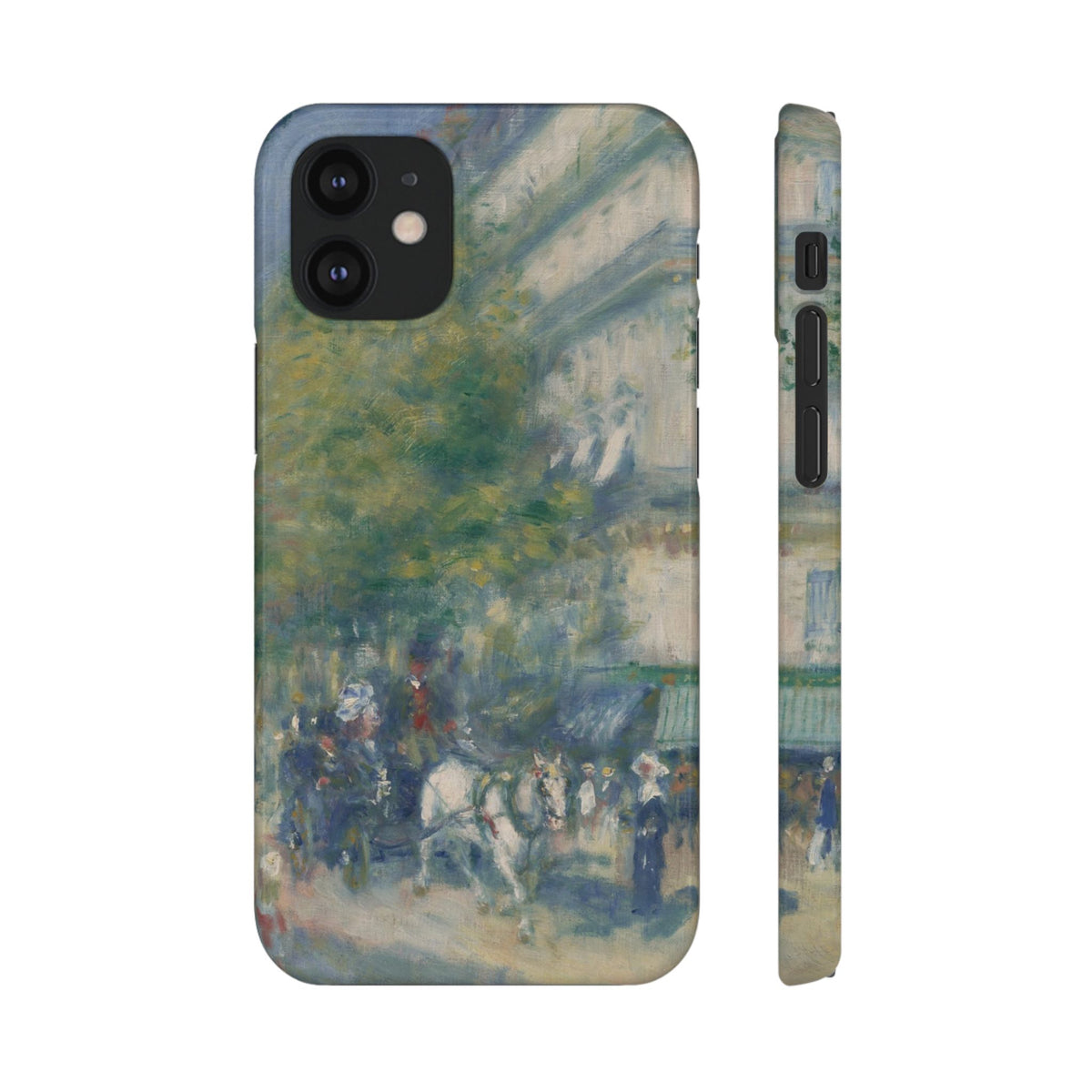 The Grands Boulevards by Pierre Auguste Renoir - iPhone Slim Case