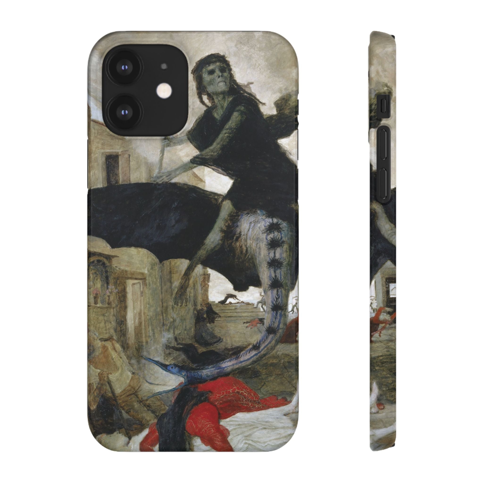 The Plague by Arnold Böcklin - iPhone Slim Case