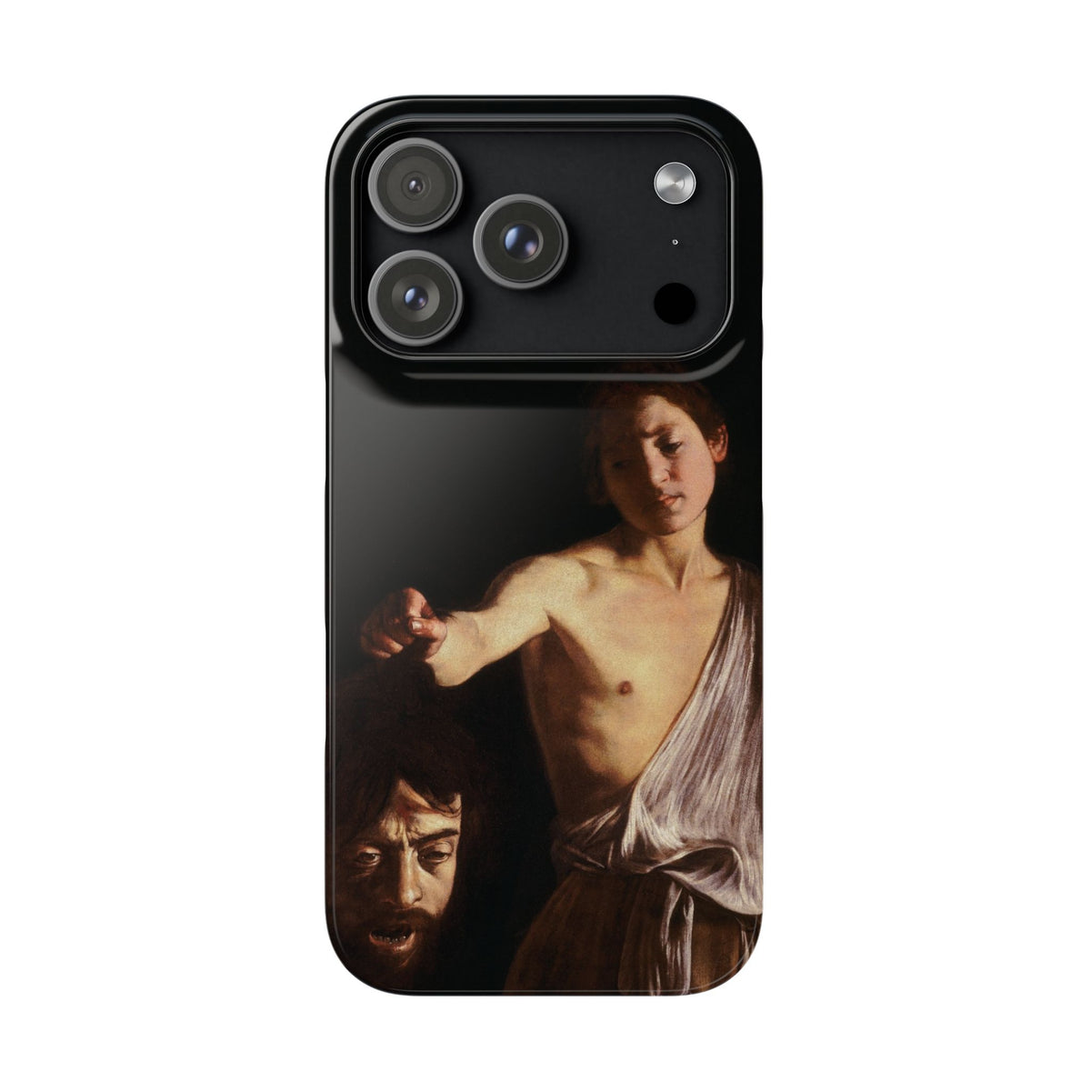 David with the Head of Goliath by Caravaggio - iPhone Slim Case