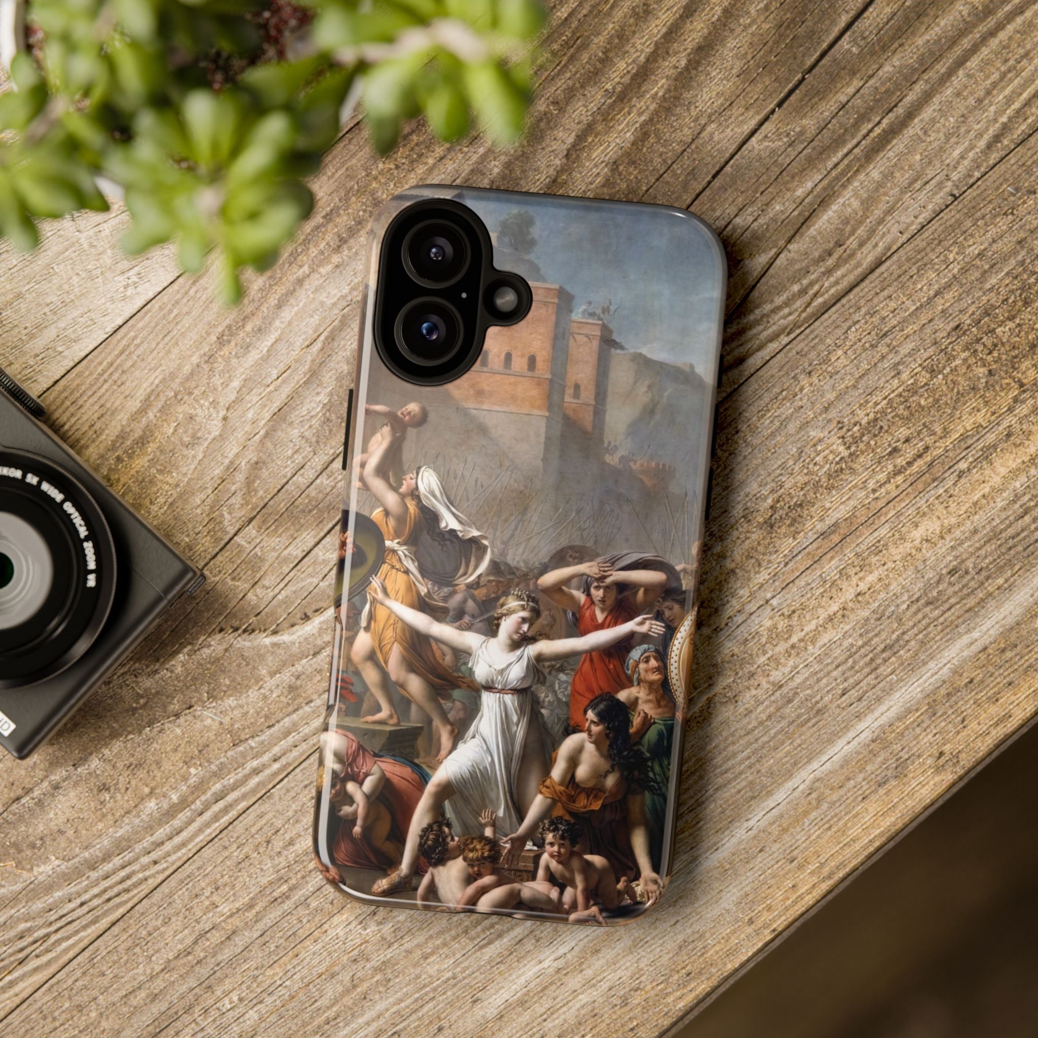 The Intervention of the Sabine Women by Jacques-Louis David - iPhone Tough Case