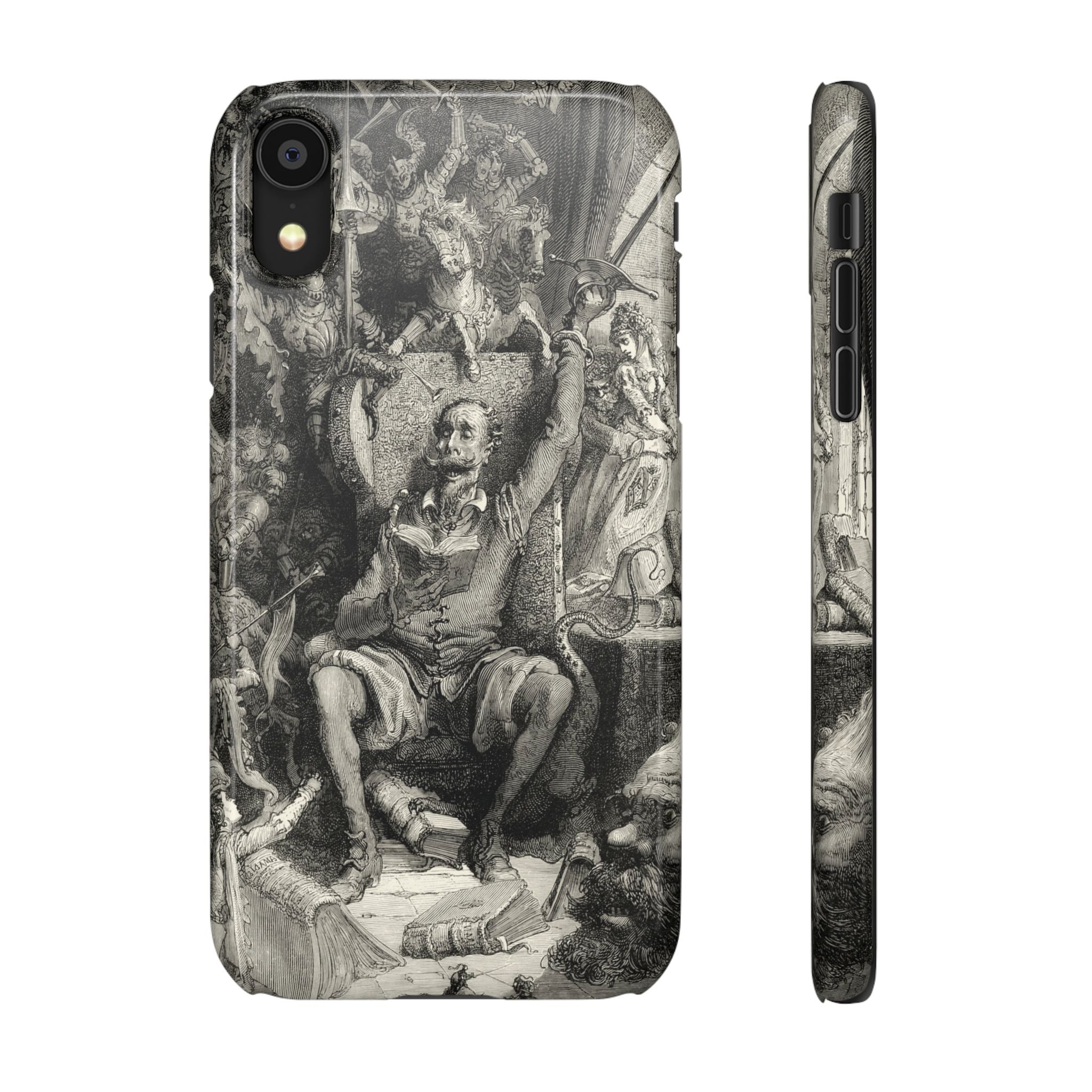 Don Quixote and His Visions by Gustave Doré - iPhone Slim Case