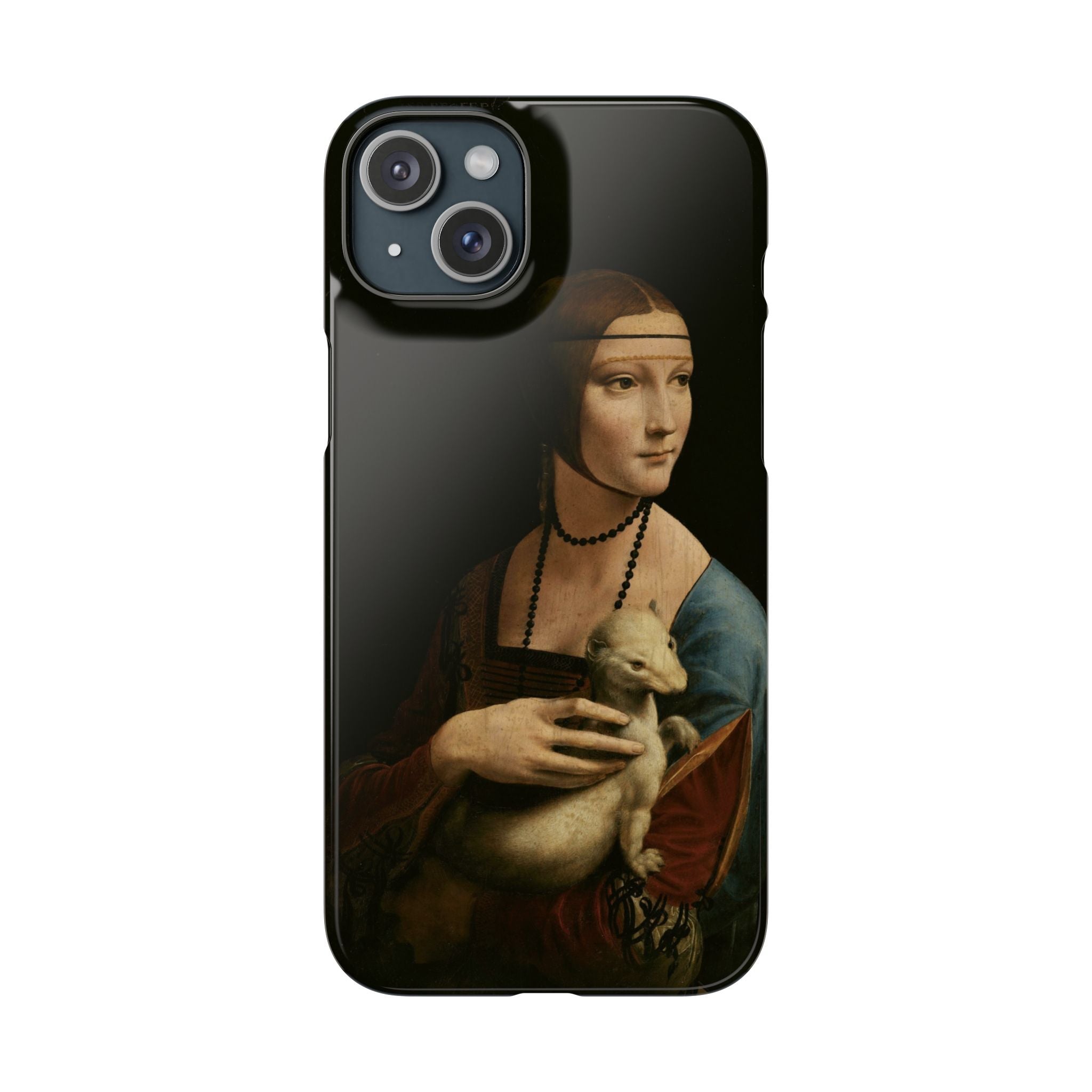 Lady with an Ermine by Leonardo da Vinci - iPhone Slim Case