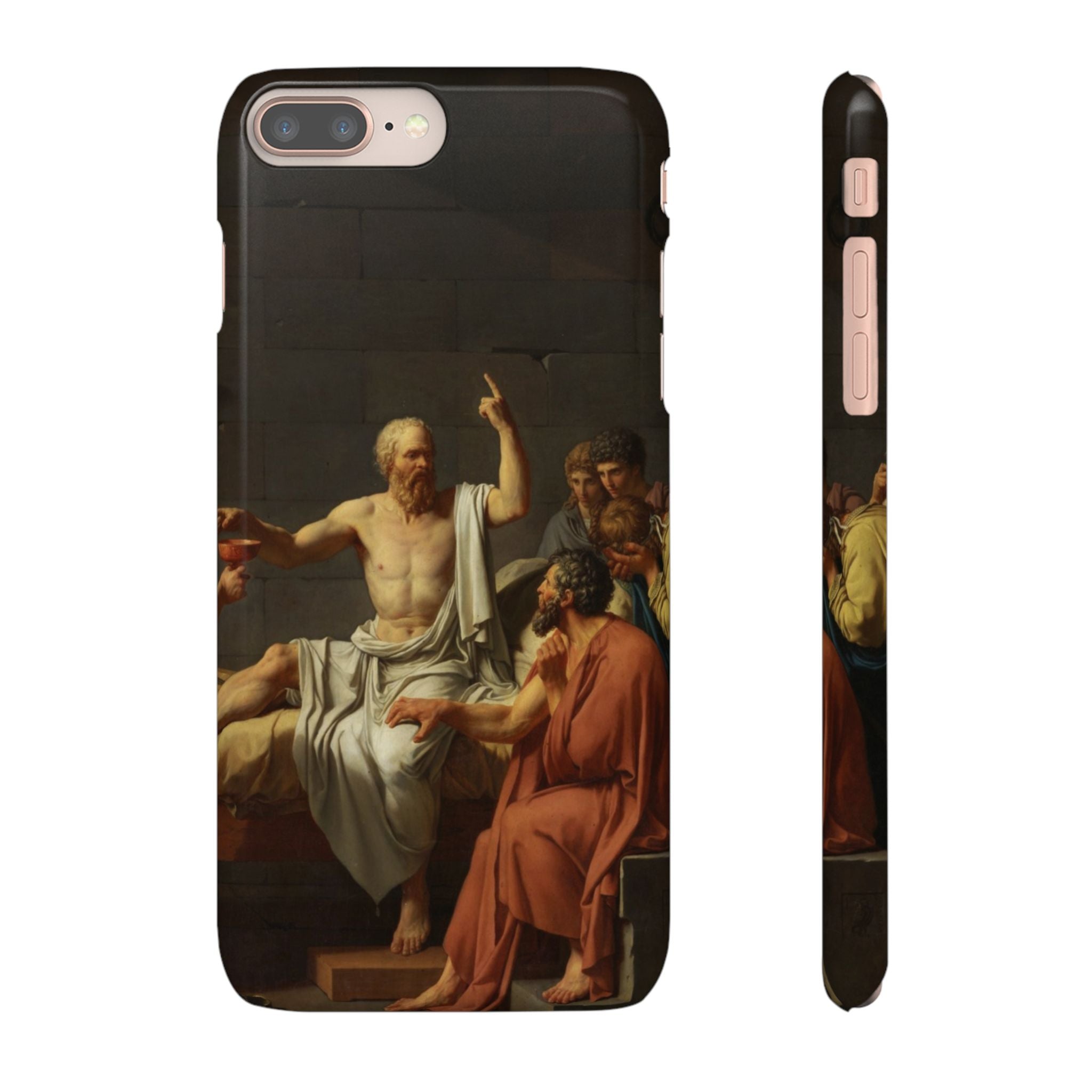 The Death of Socrates by Jacques-Louis David - iPhone Slim Case